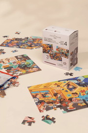 Coco Village Level Up Puzzles Level 4 - Daily Routine (3 puzzles) - Mastermind Toys___247210