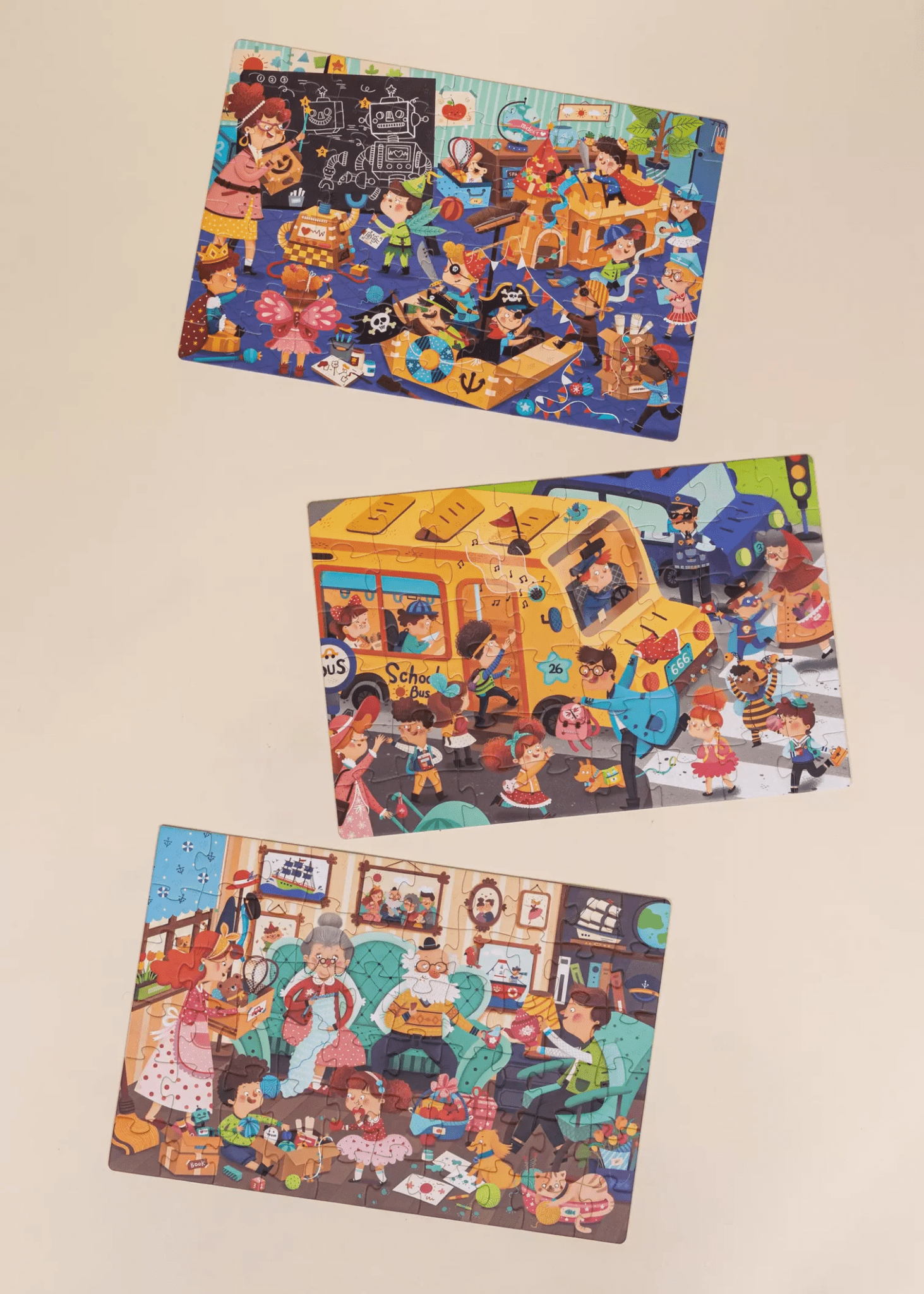 Coco Village Level Up Puzzles Level 4 - Daily Routine (3 puzzles) - Mastermind Toys___247210