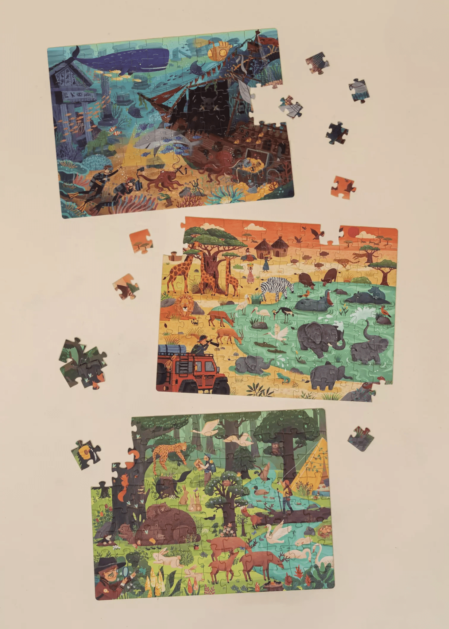 Coco Village Level Up Puzzles Level 5 - Amazing Adventure (3 puzzles) - Mastermind Toys___247211