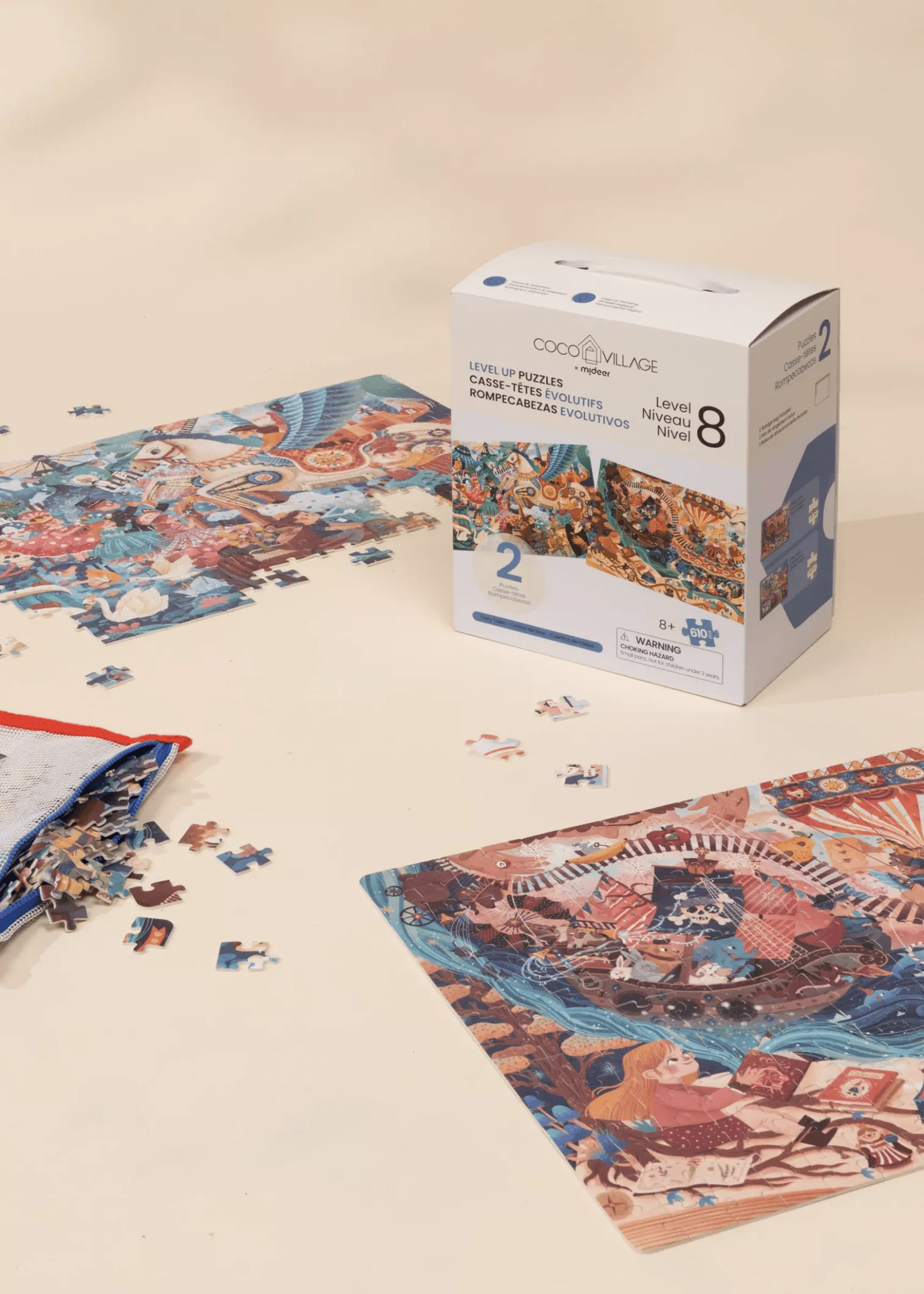 Coco Village Level Up Puzzles Level 8 - Fairy Tales (2 puzzles) - Mastermind Toys___247214