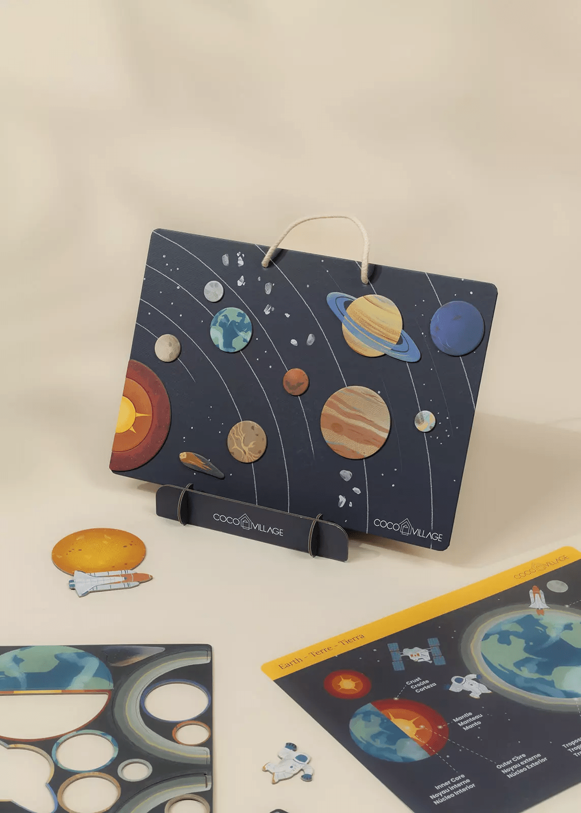 Coco Village Magnetic Interactive Board – Space Adventure - Mastermind Toys___247368