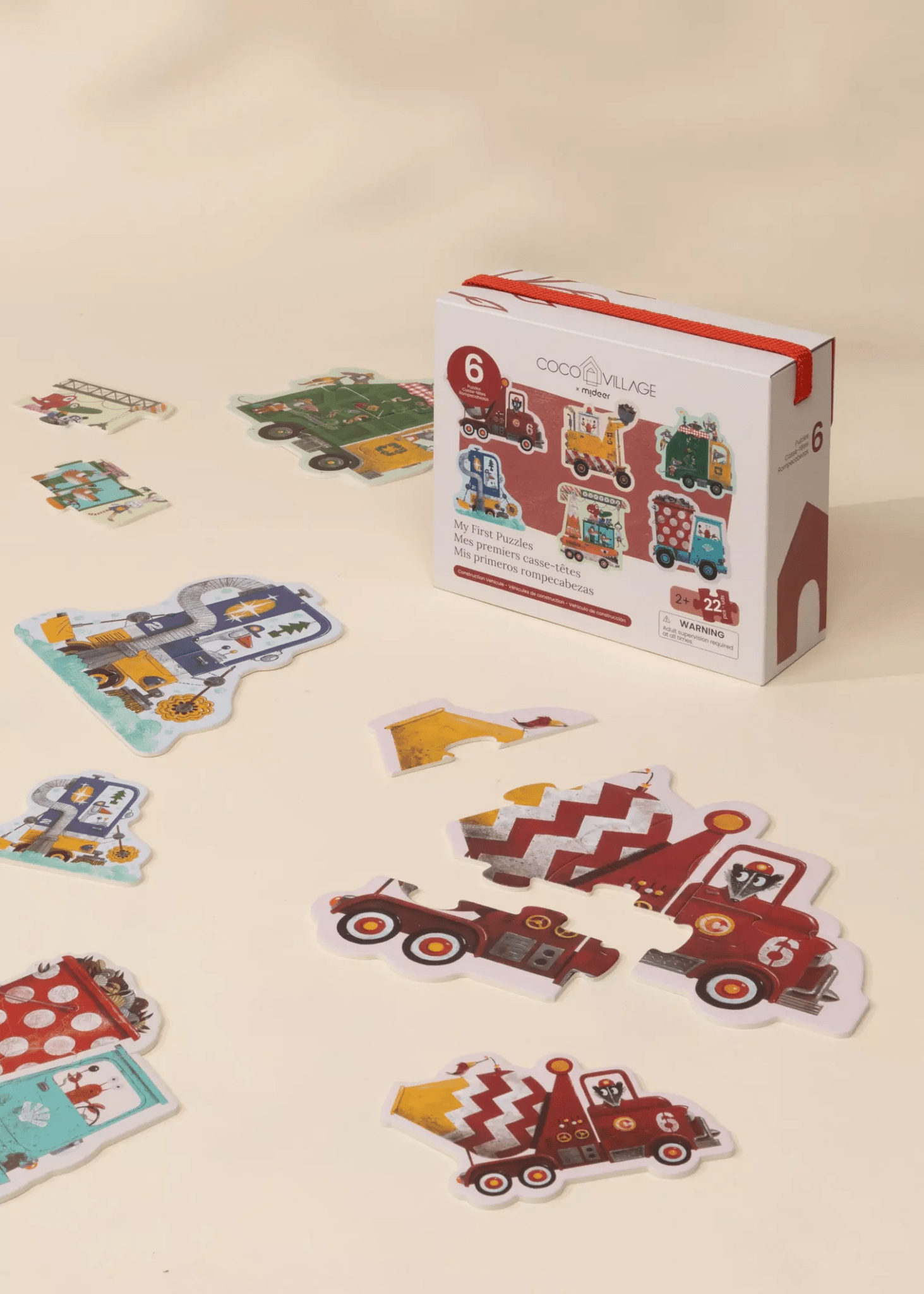 Coco Village My first Puzzles - Construction Vehicules (6 puzzles) - Mastermind Toys___247218