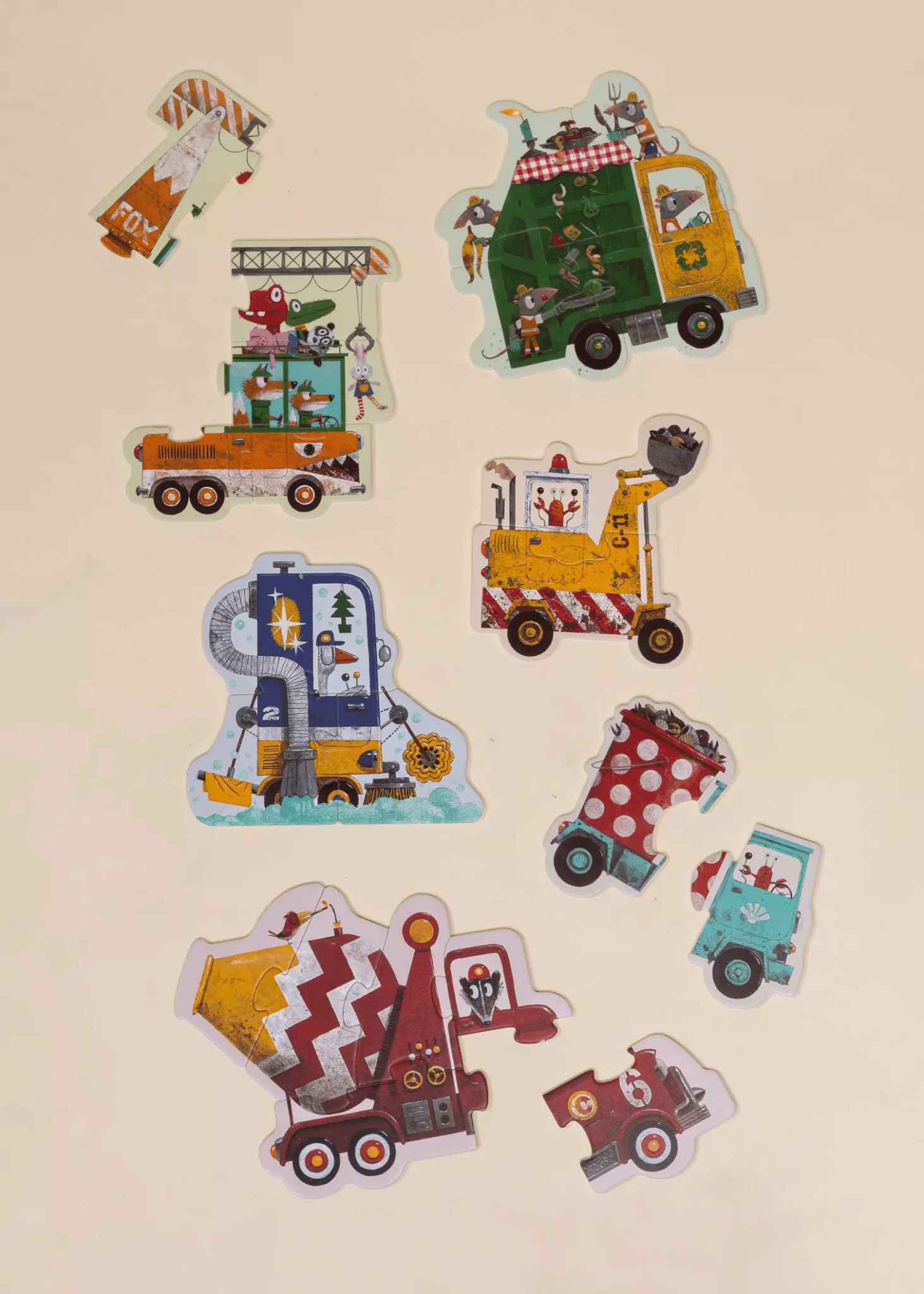 Coco Village My first Puzzles - Construction Vehicules (6 puzzles) - Mastermind Toys___247218
