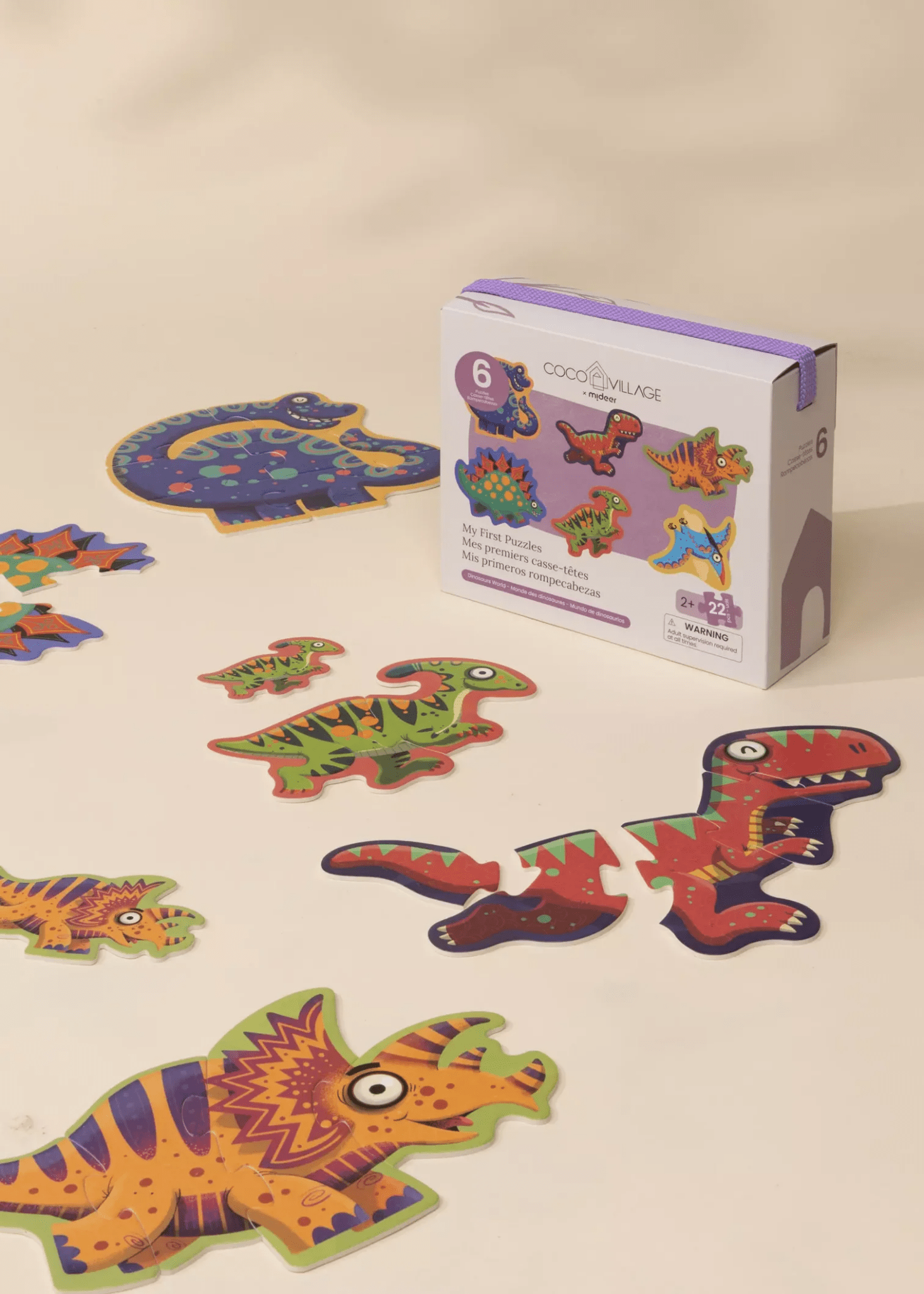 Coco Village My First Puzzles - Dinosaurs World (6 puzzles) - Mastermind Toys___247219