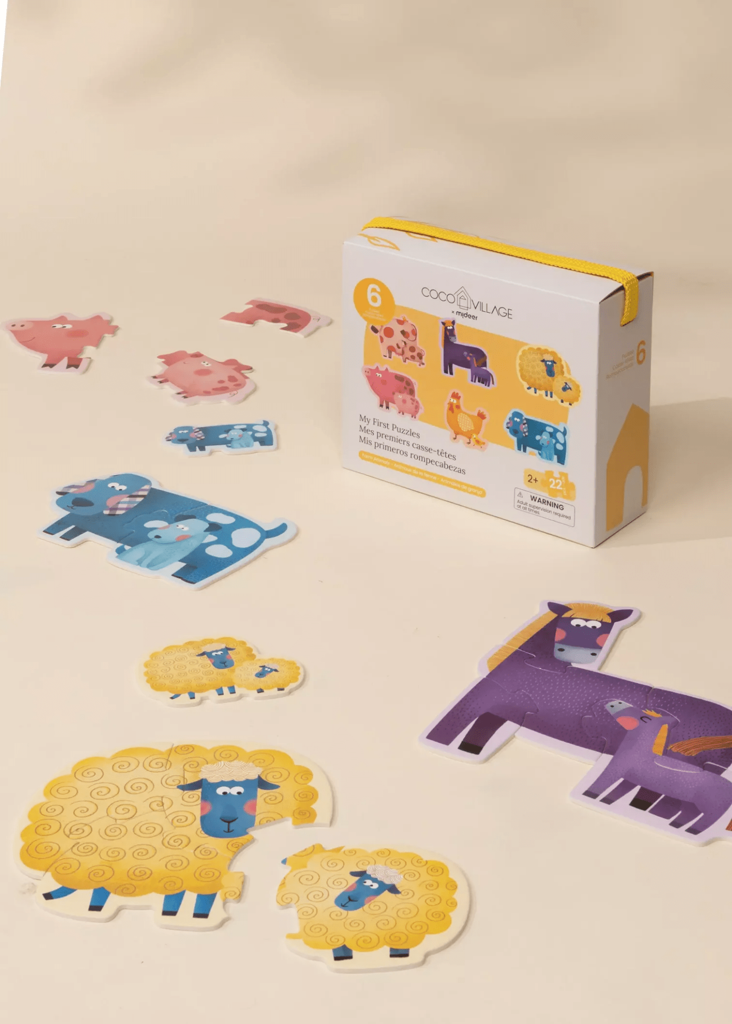 Coco Village My first Puzzles - Farm Animals (6 puzzles) - Mastermind Toys___247220