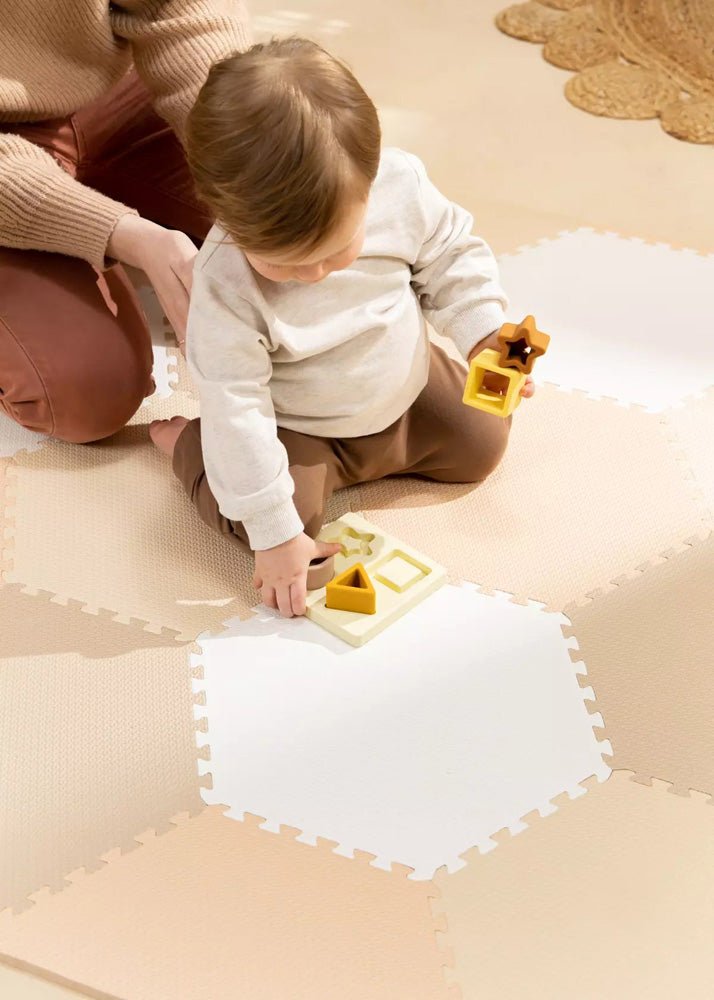 Coco Village Playmat - HEXAGON - Beige - Mastermind Toys___234218