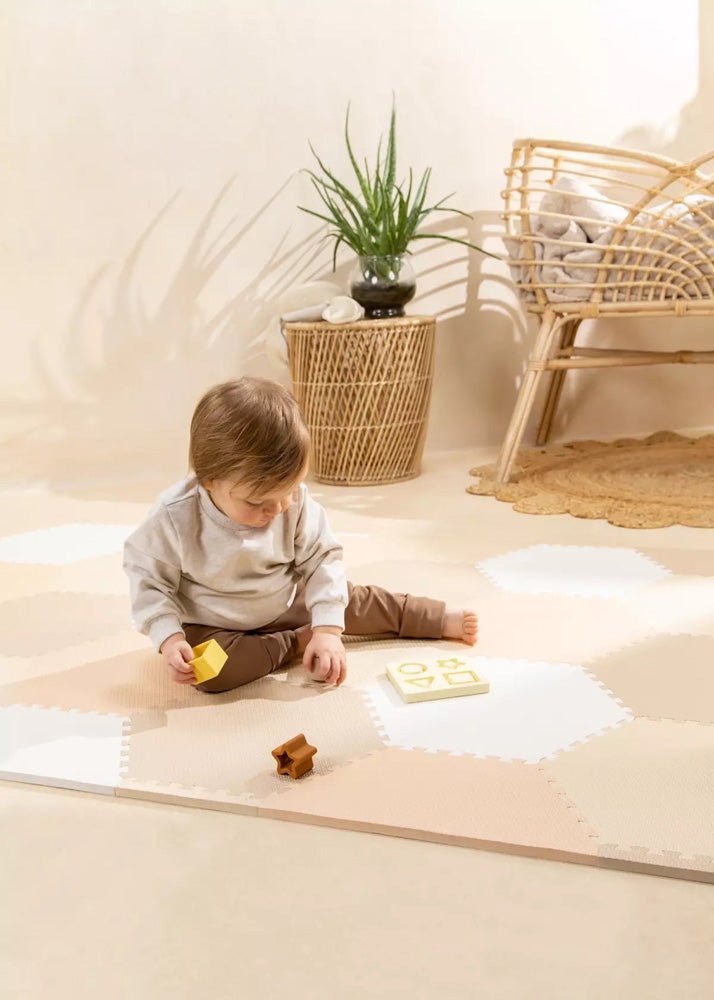 Coco Village Playmat - HEXAGON - Beige - Mastermind Toys___234218
