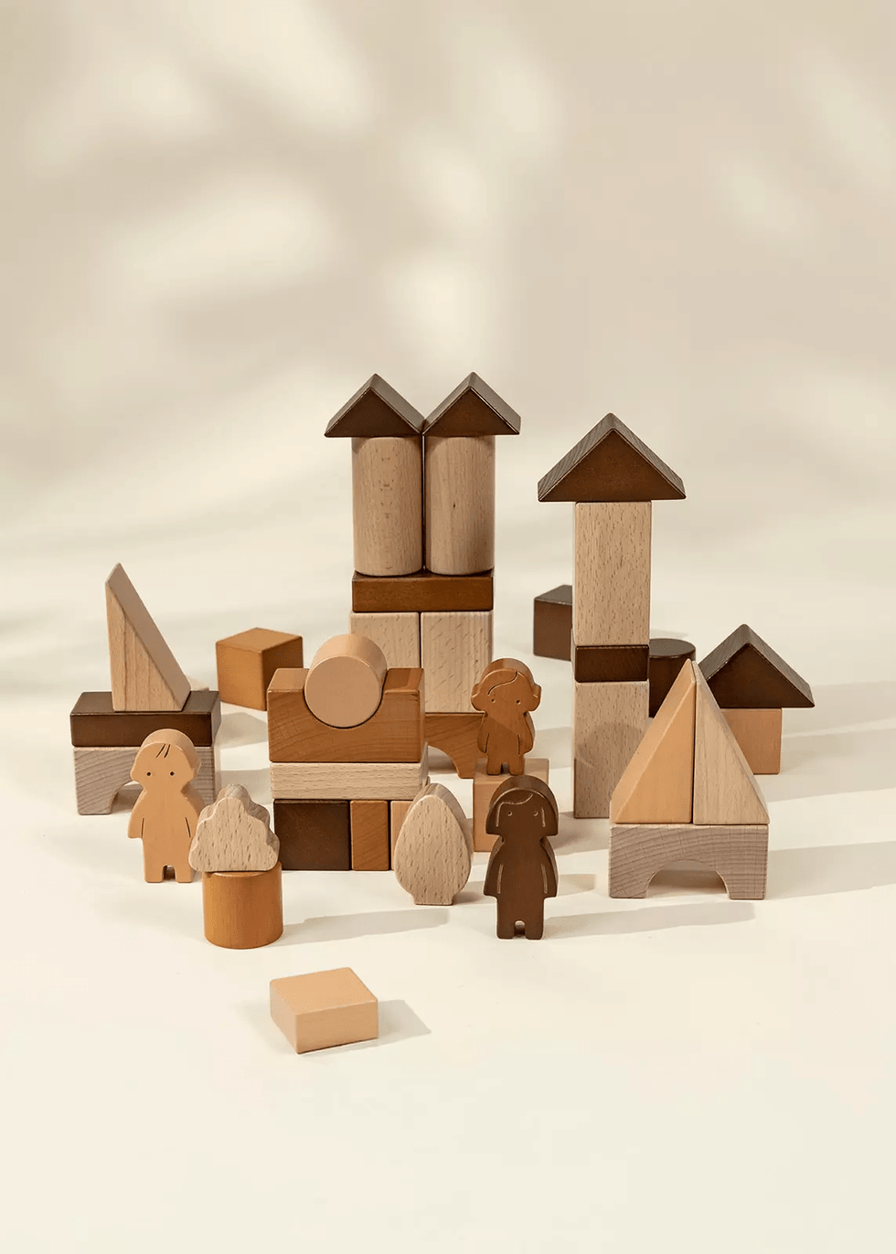 Premium Wooden Construction Blocks Set - 56pcs – Mastermind Toys