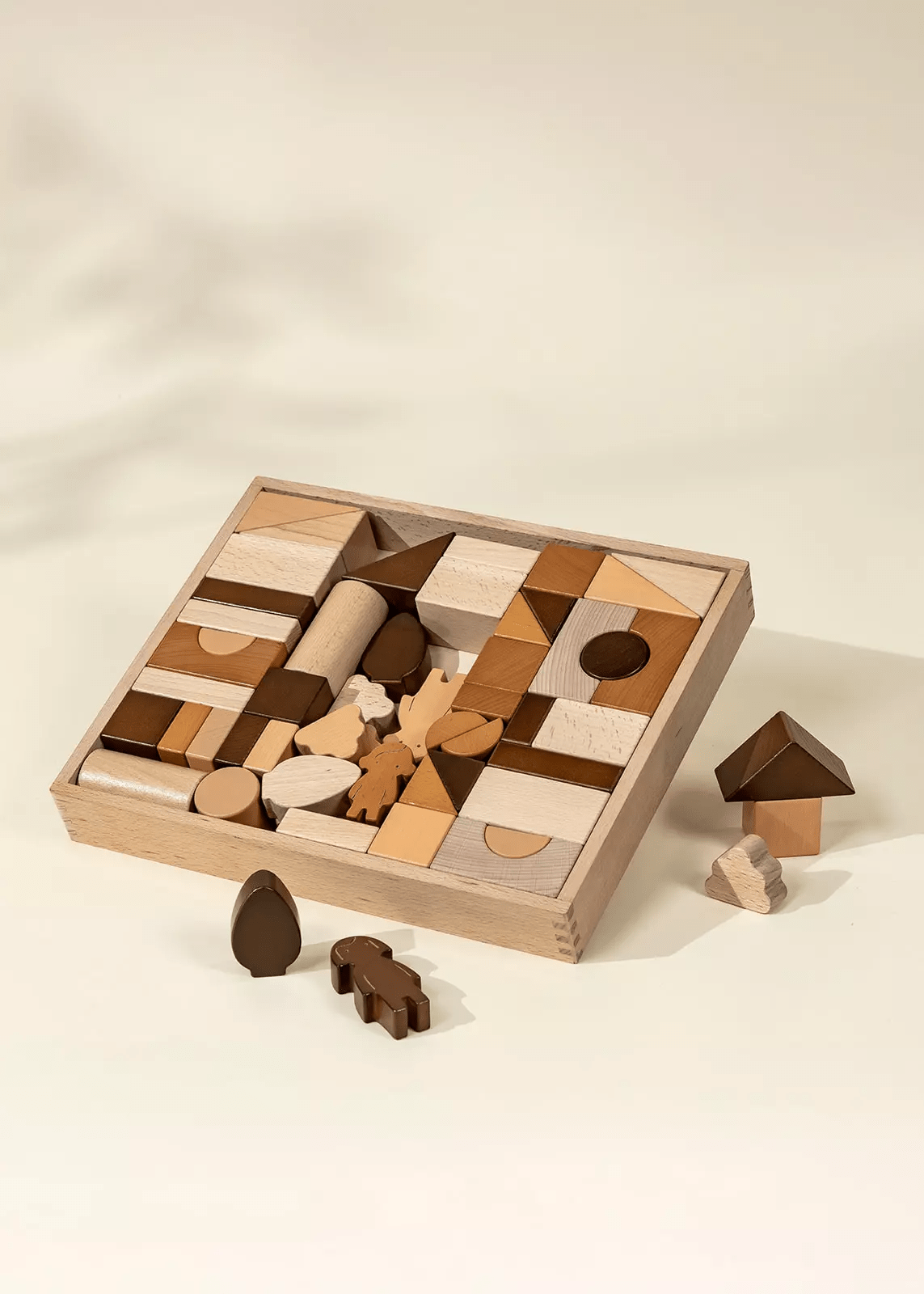 Coco Village Premium Wooden Construction Blocks Set - 56pcs - Mastermind Toys___246992