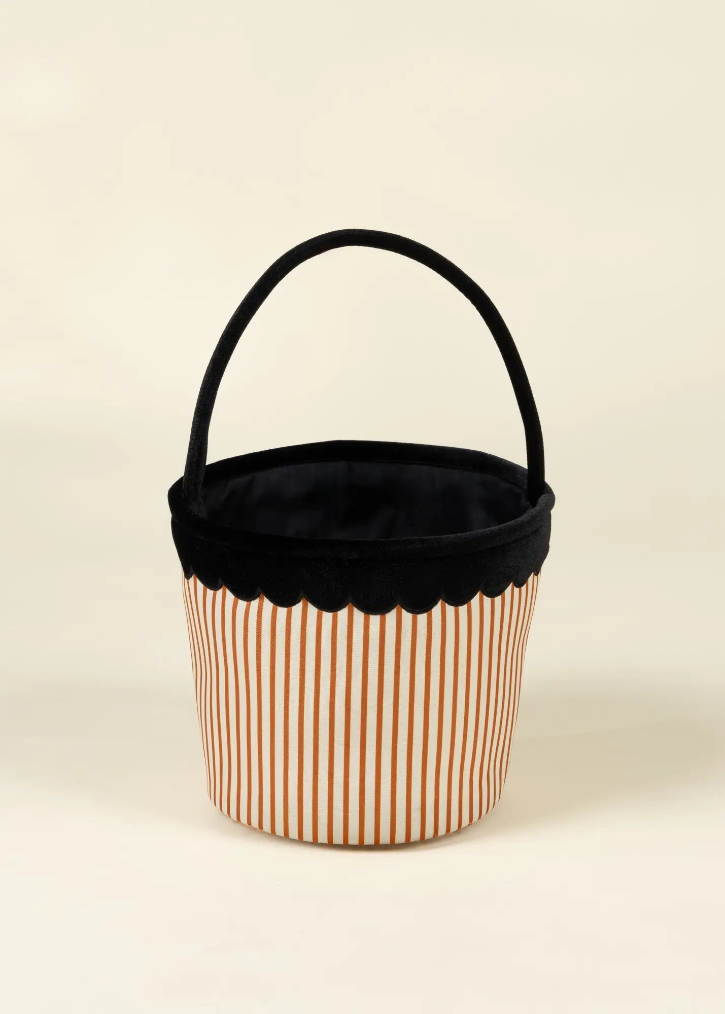 Coco Village Pumpkin Stripe Scalloped Fabric Treat Basket – M - Mastermind Toys___254329