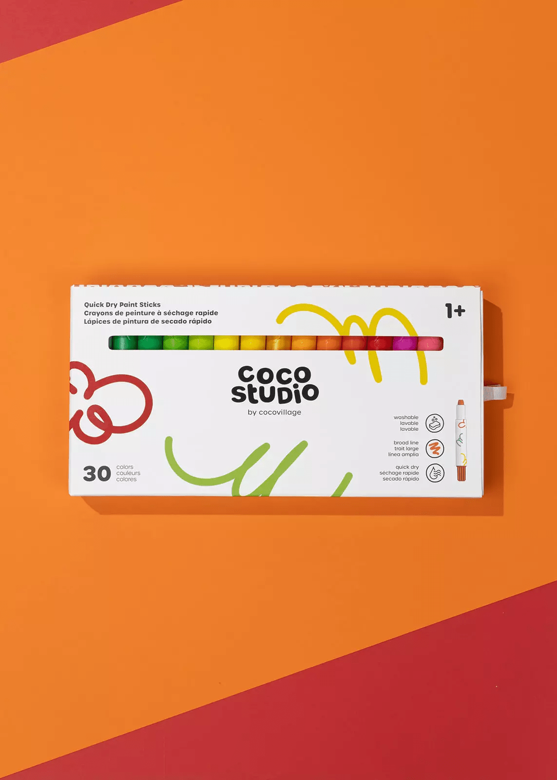 Coco Village Quick Dry Paint Sticks Set - 30 colors - Mastermind Toys___246897