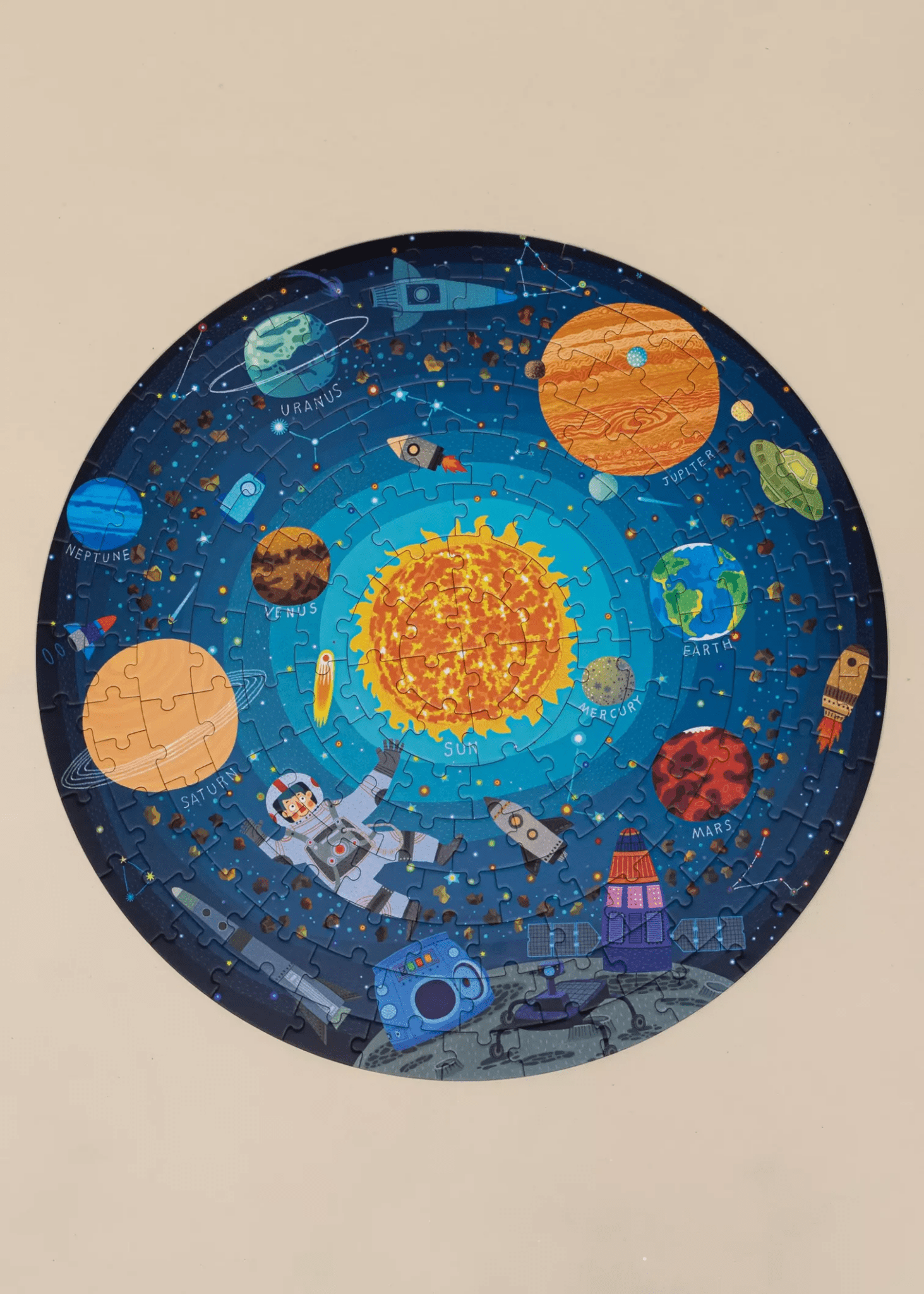 Coco Village Round Puzzle - Galaxy Exploration - 150pcs - Mastermind Toys___247224