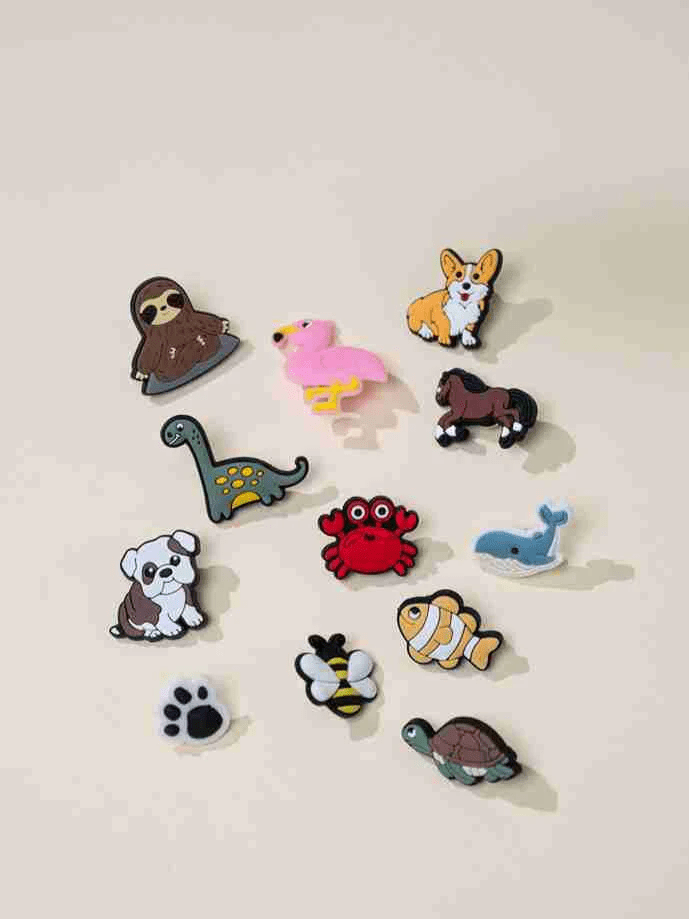 Coco Village Set of 12 Animal Charms Pin - Mastermind Toys___245923