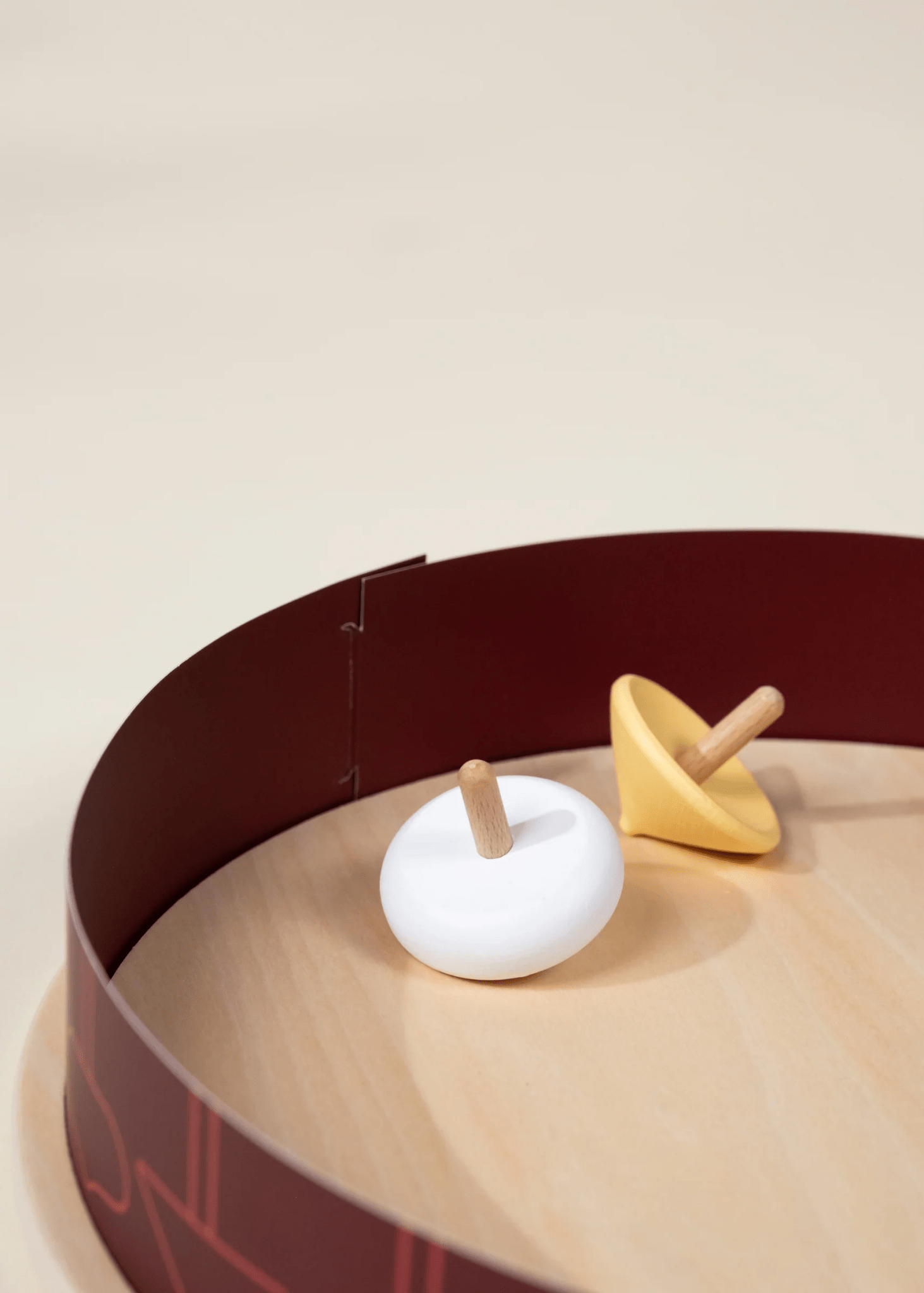 Coco Village Set of 4 Wooden Spinning Tops with Arena - Mastermind Toys___247012