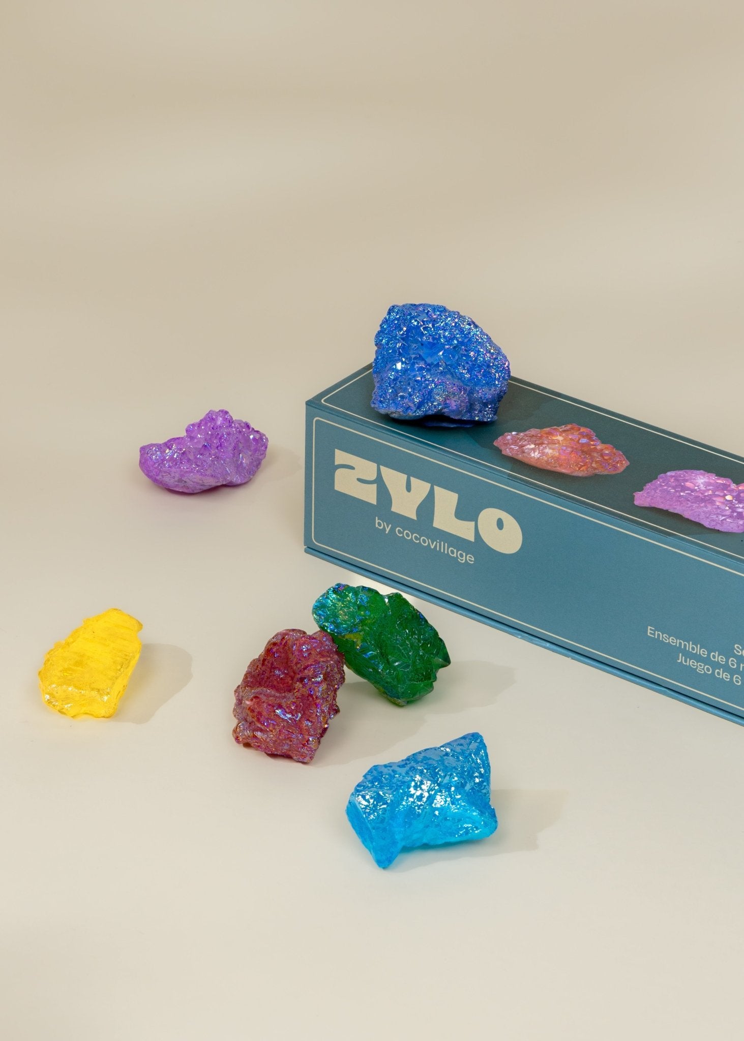 Coco Village Set of 6 collectible Minerals - Geodes & Points - Mastermind Toys___247393