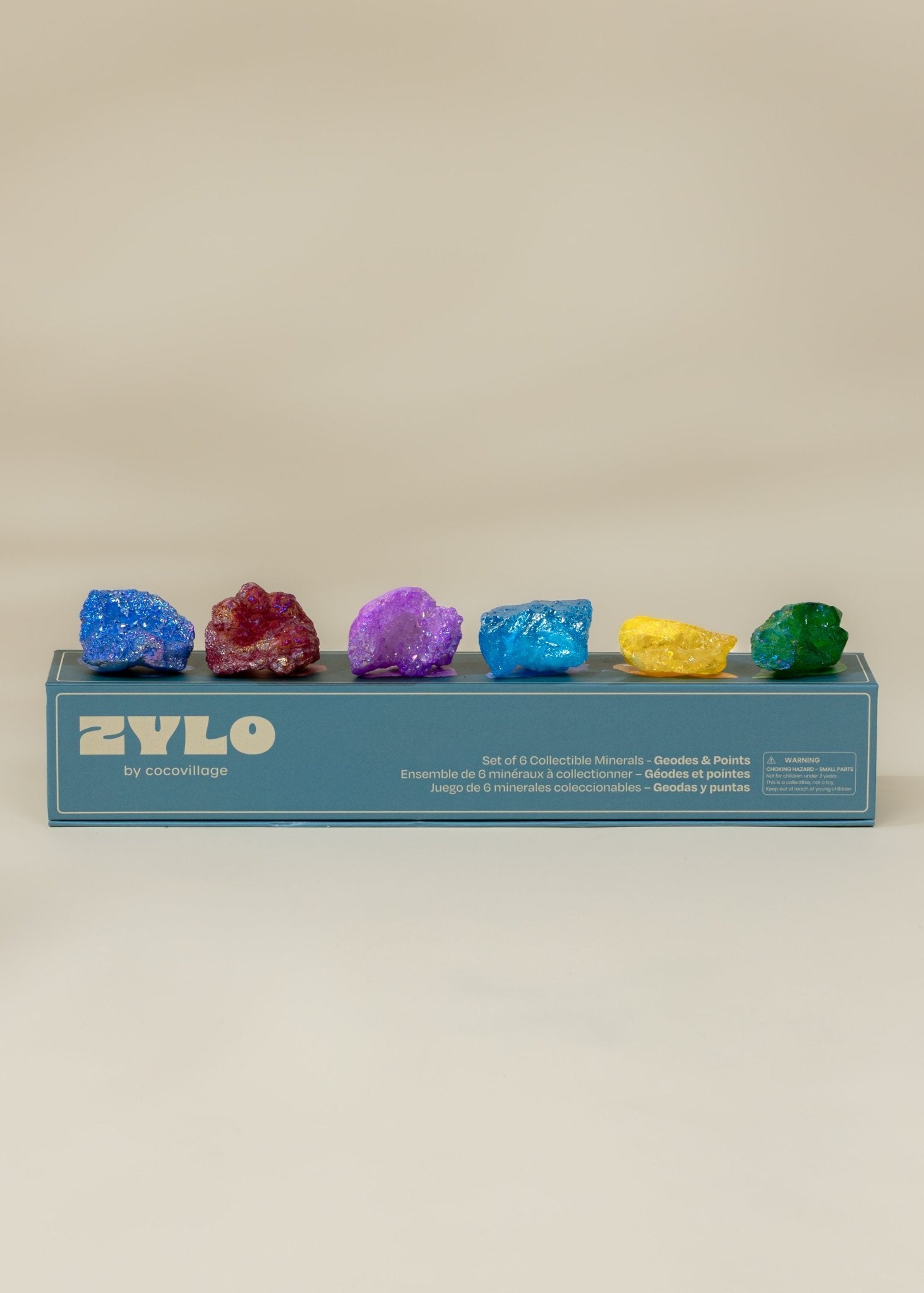 Coco Village Set of 6 collectible Minerals - Geodes & Points - Mastermind Toys___247393