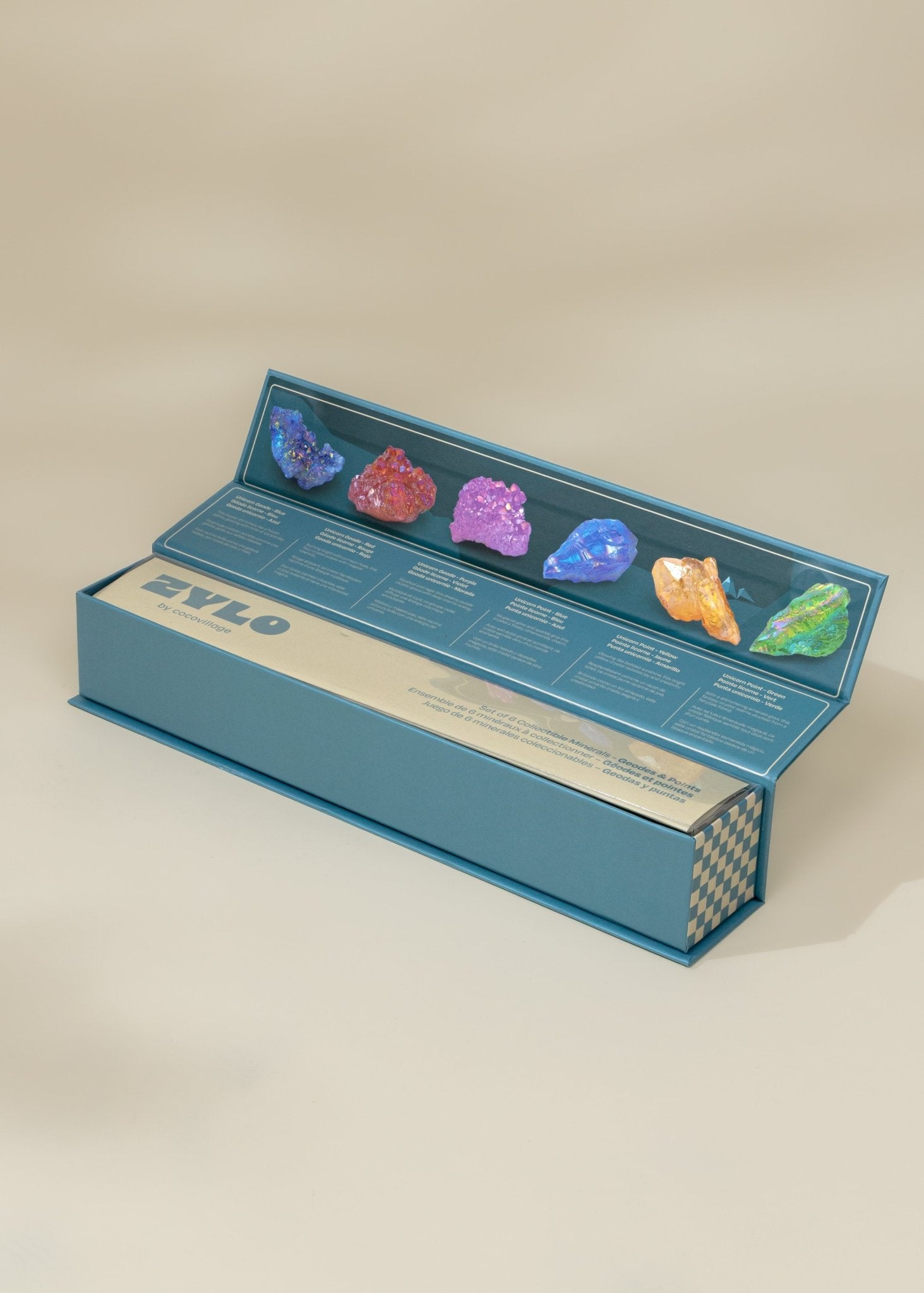 Coco Village Set of 6 collectible Minerals - Geodes & Points - Mastermind Toys___247393