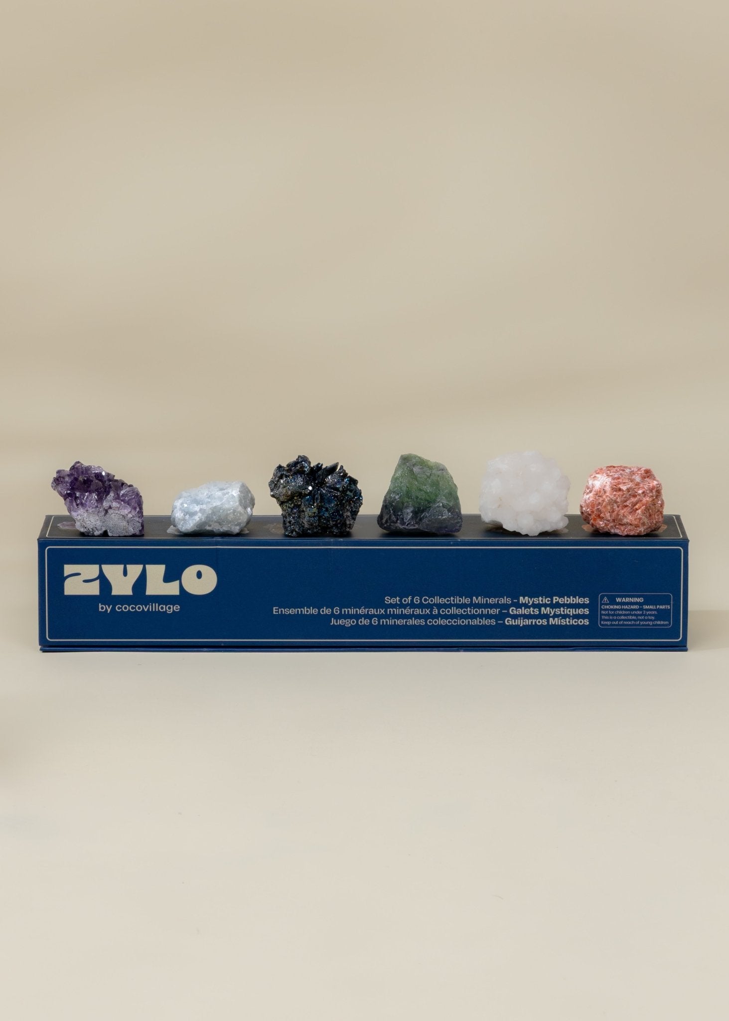 Coco Village Set of 6 collectible Minerals - Mystic Pebbles - Mastermind Toys___247394