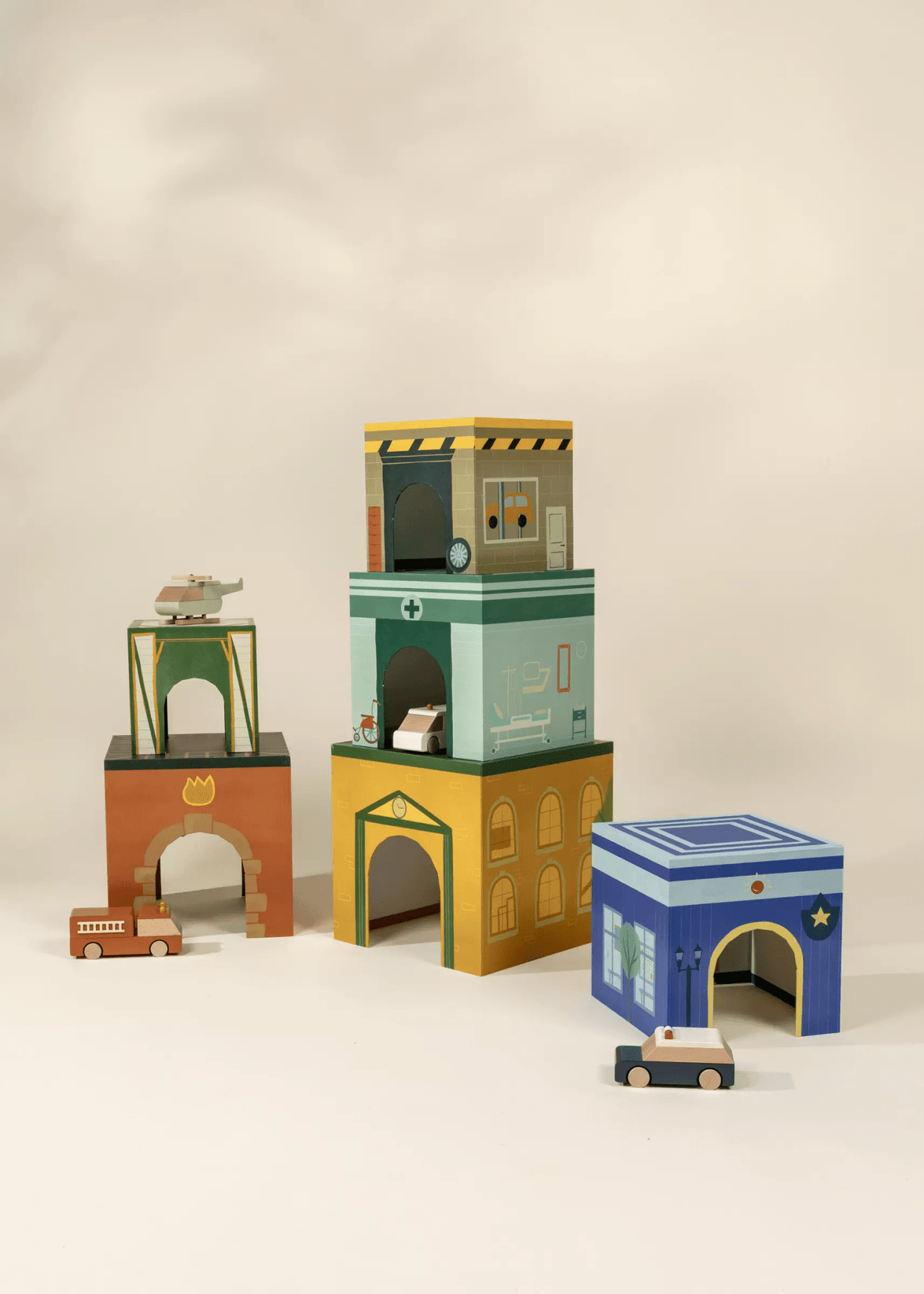 Coco Village Set of 6 Oversized Stacking Boxes - The Buildings ...