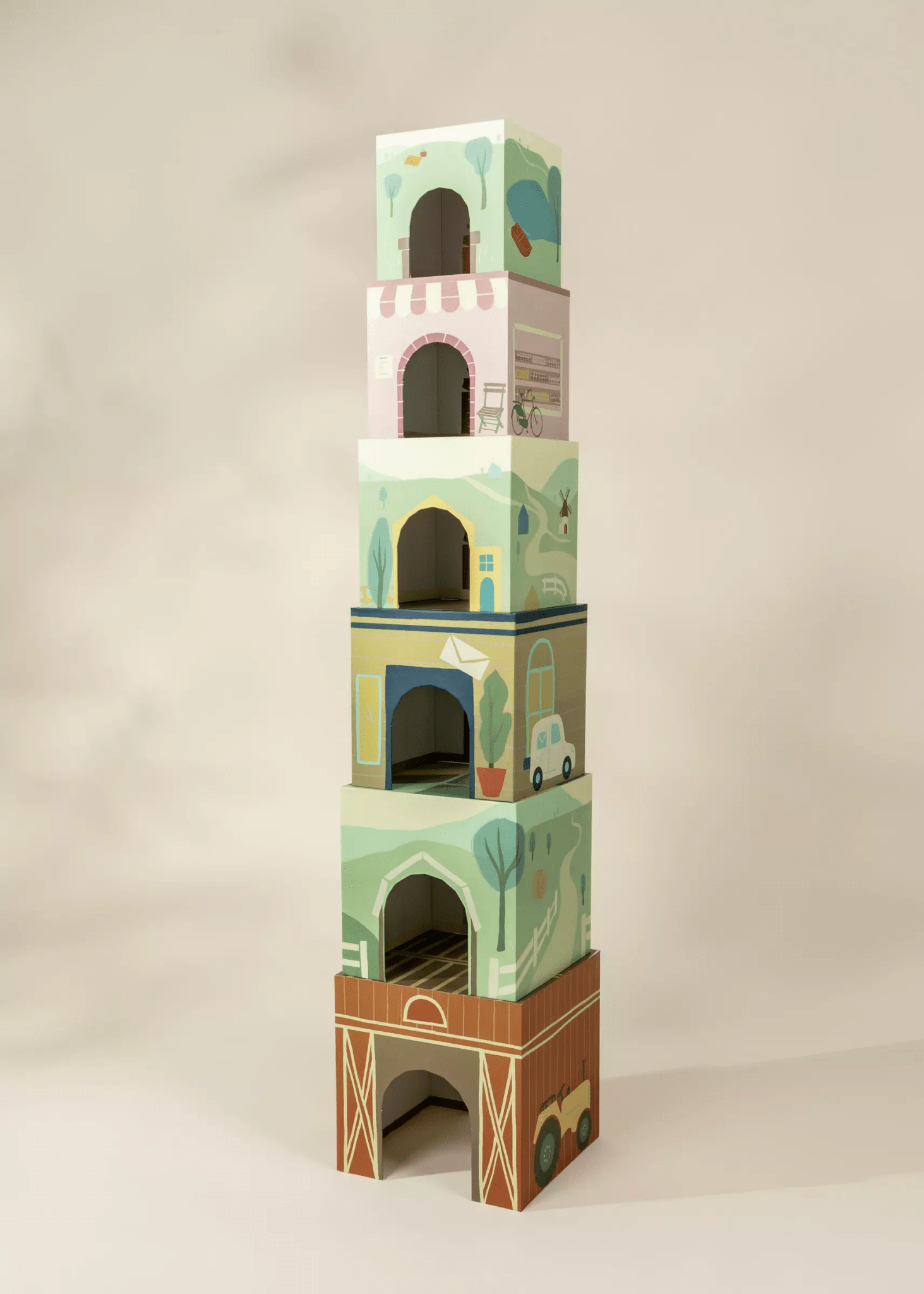 Coco Village Set of 6 Oversized Stacking Boxes - The Countryside - Mastermind Toys___247017