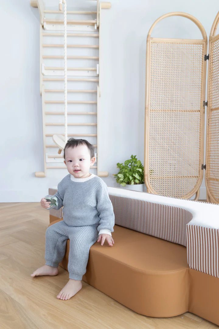 Coco Village Transformable Vegan Leather Kid Sofa Shades of Day - Mastermind Toys___244419