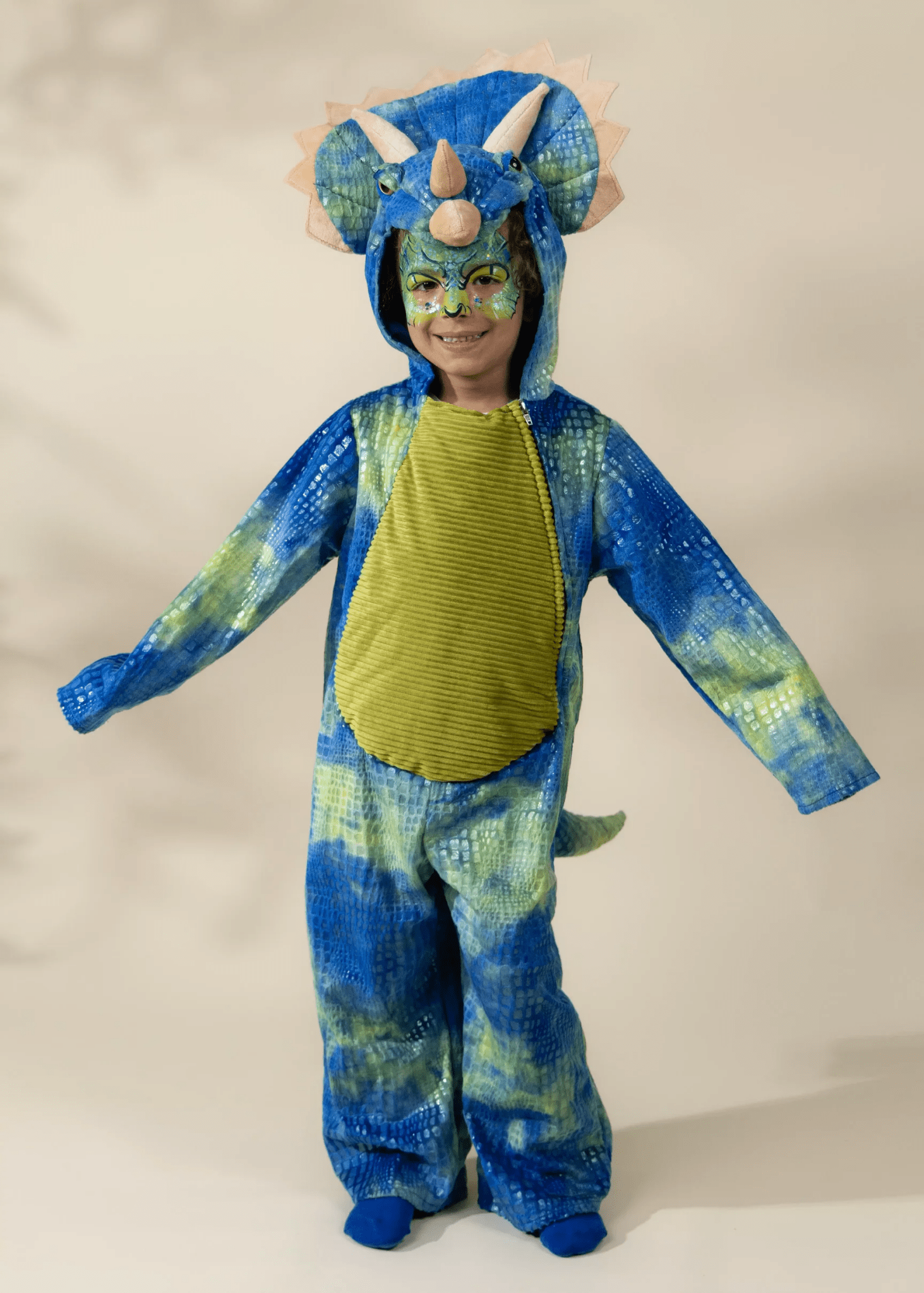 Coco Village Triceratops Dino Costume 7 - 8Y - Mastermind Toys___245726