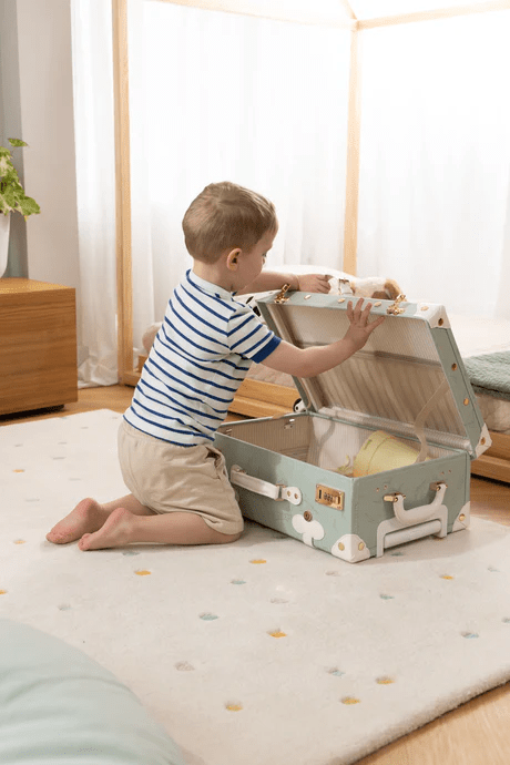 Coco Village Vegan Leather Carry - On Suitcase - Ocean - Mastermind Toys___244387