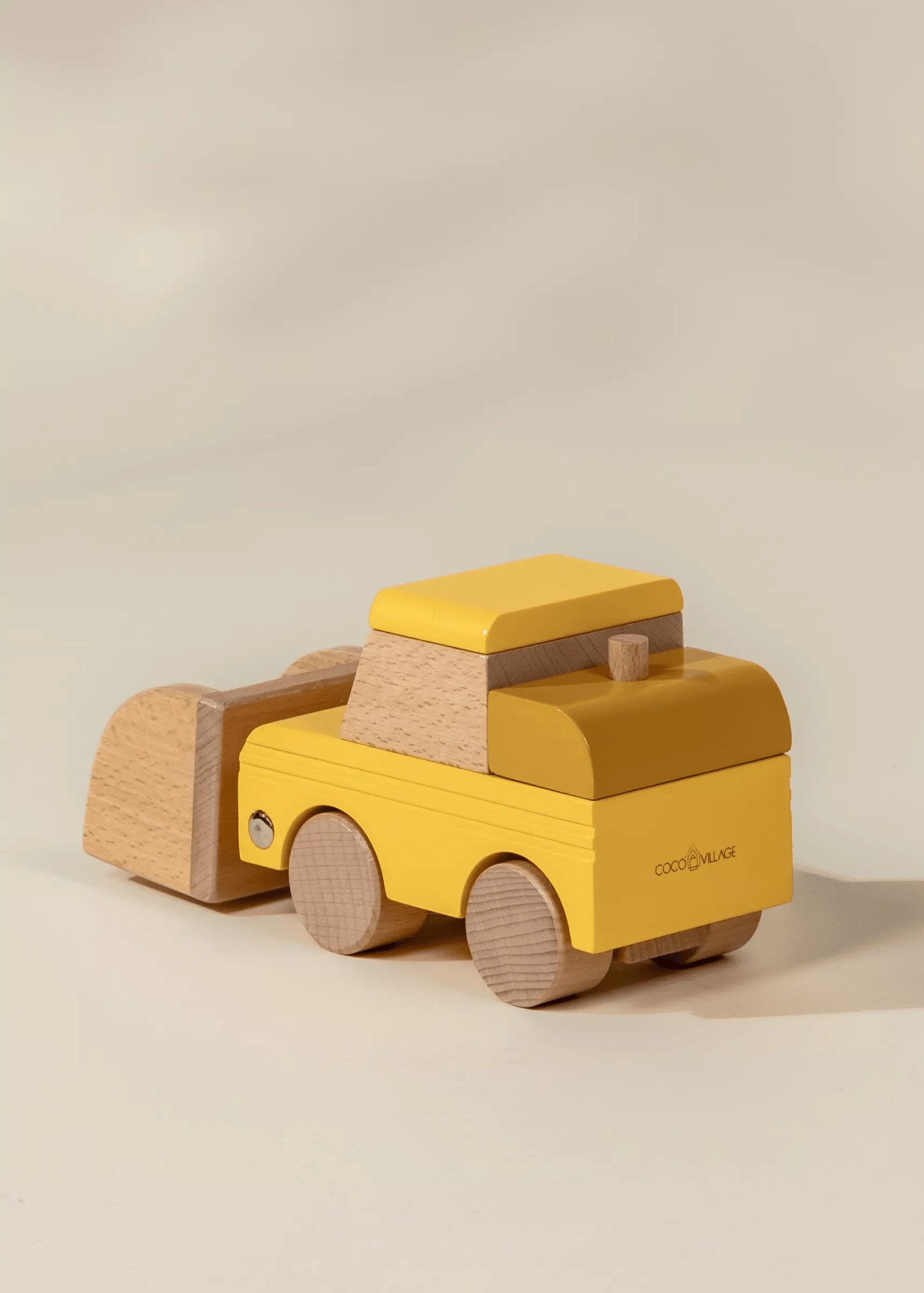 Coco Village Wooden Construction Vehicle - Bulldozer - Mastermind Toys___247005