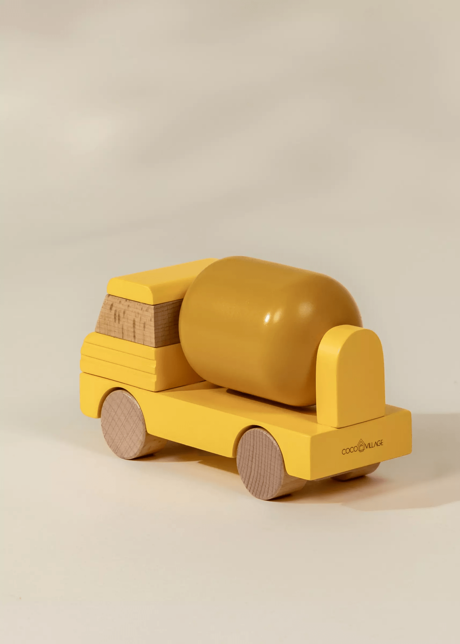 Coco Village Wooden Construction Vehicle - Cement Truck - Mastermind Toys___247010