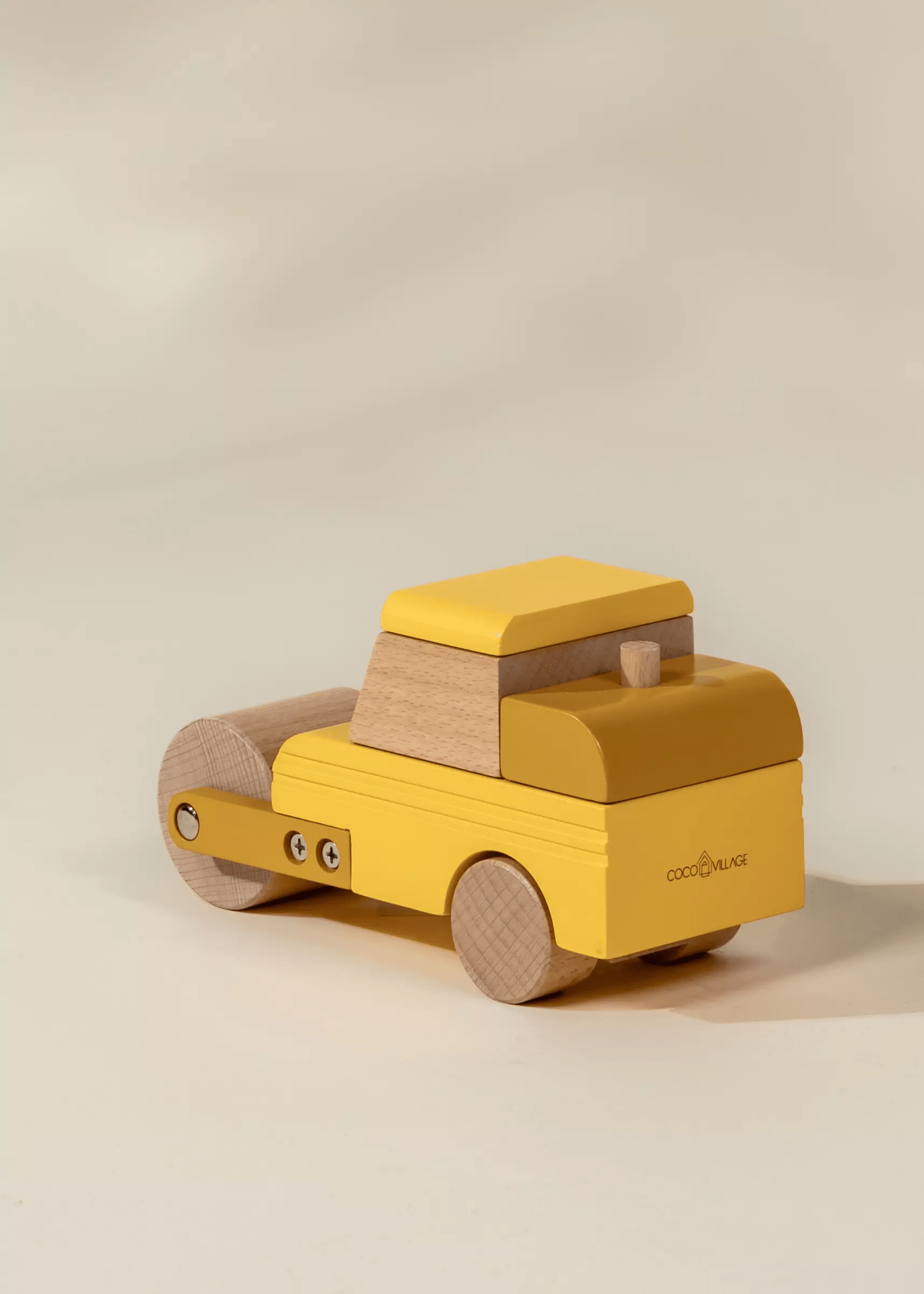 Coco Village Wooden Construction Vehicle - Compactor - Mastermind Toys___247009