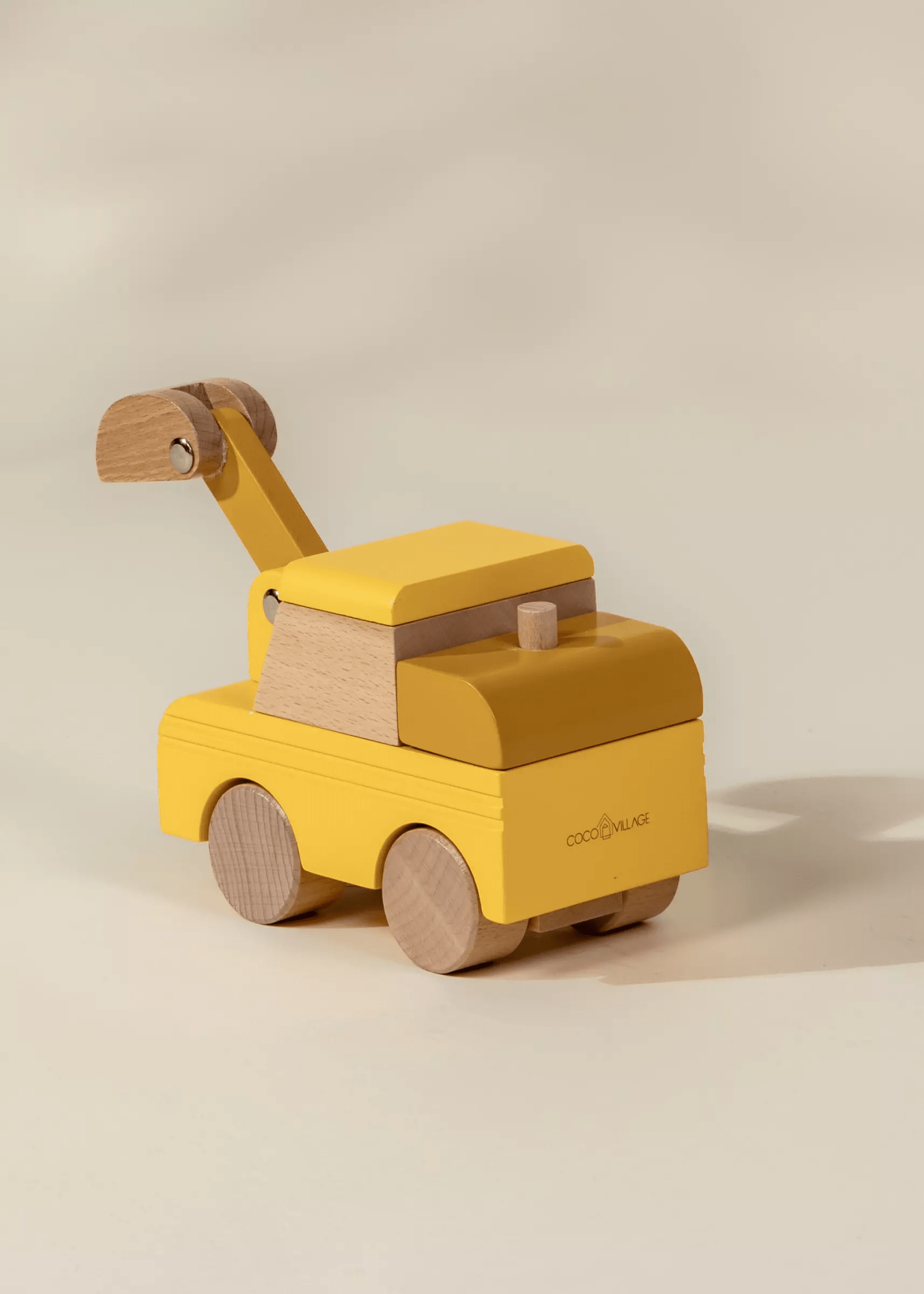 Coco Village Wooden Construction Vehicle - Excavator - Mastermind Toys___247008