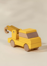 Coco Village Wooden Construction Vehicle - Tow Truck - Mastermind Toys___247006