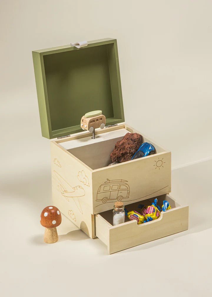Wooden Musical Souvenir Box - Travel – Mastermind Toys