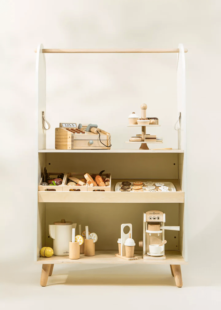 Coco Village Wooden Play Market & Theater Stand 2 - in - 1 - Mastermind Toys___235670