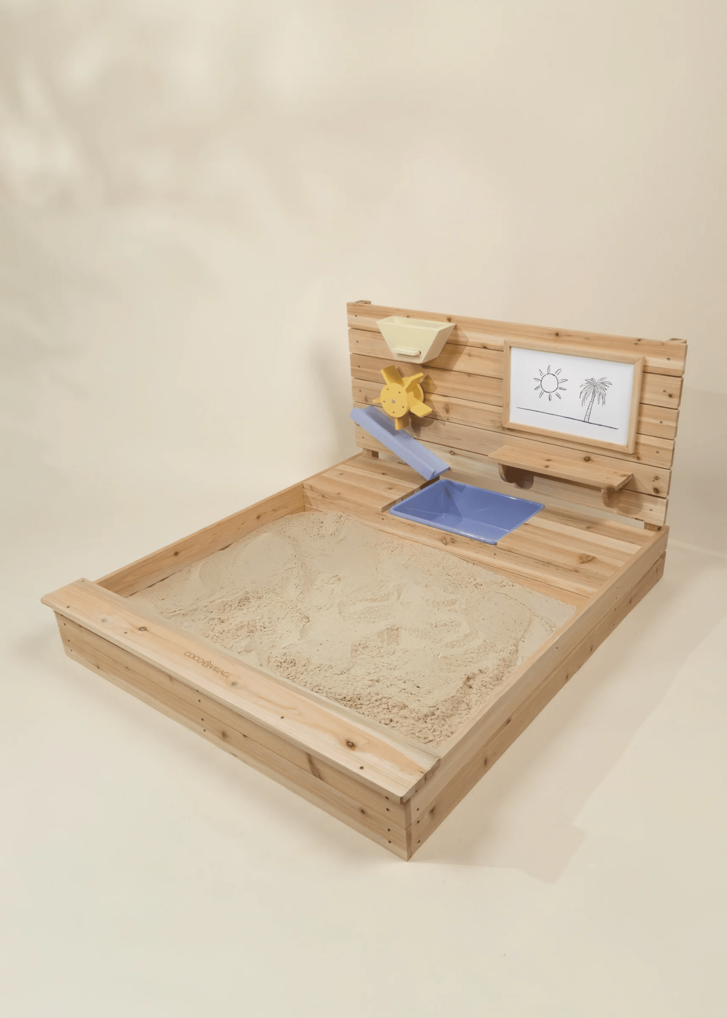 Coco Village Wooden Sandpit with Cover - Mastermind Toys___249787