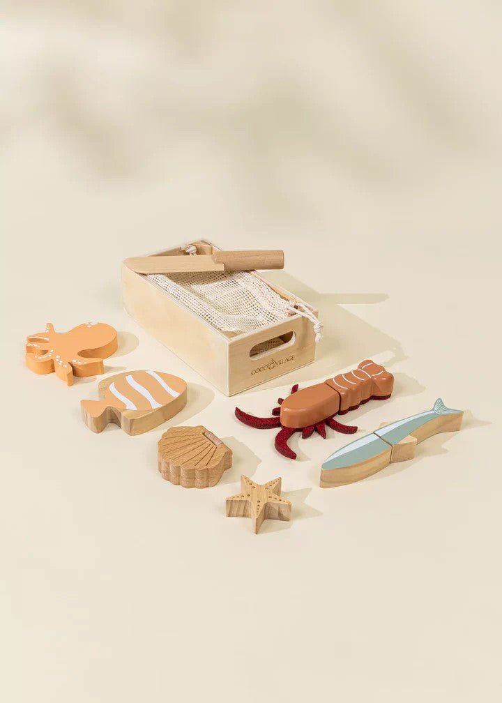 Coco Village Wooden Seafood Playset - Mastermind Toys___233487