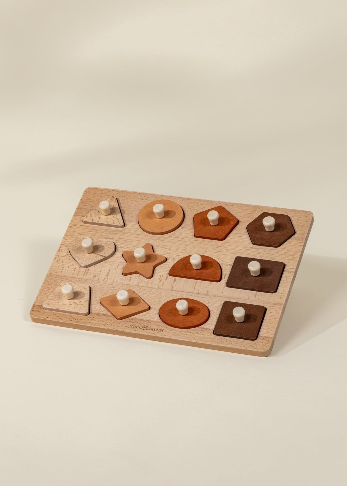 Coco Village Wooden Shapes Learning Set - 12 pcs – Mastermind Toys