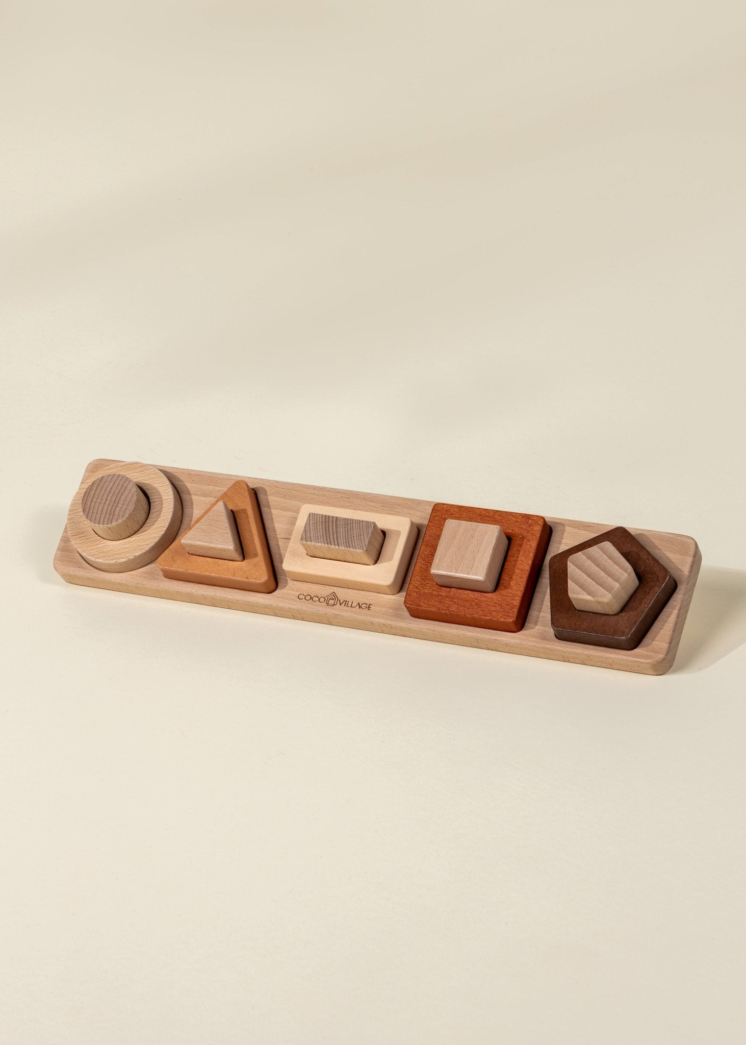 Coco Village Wooden Shapes Learning Set - 5 pcs - Mastermind Toys___246990