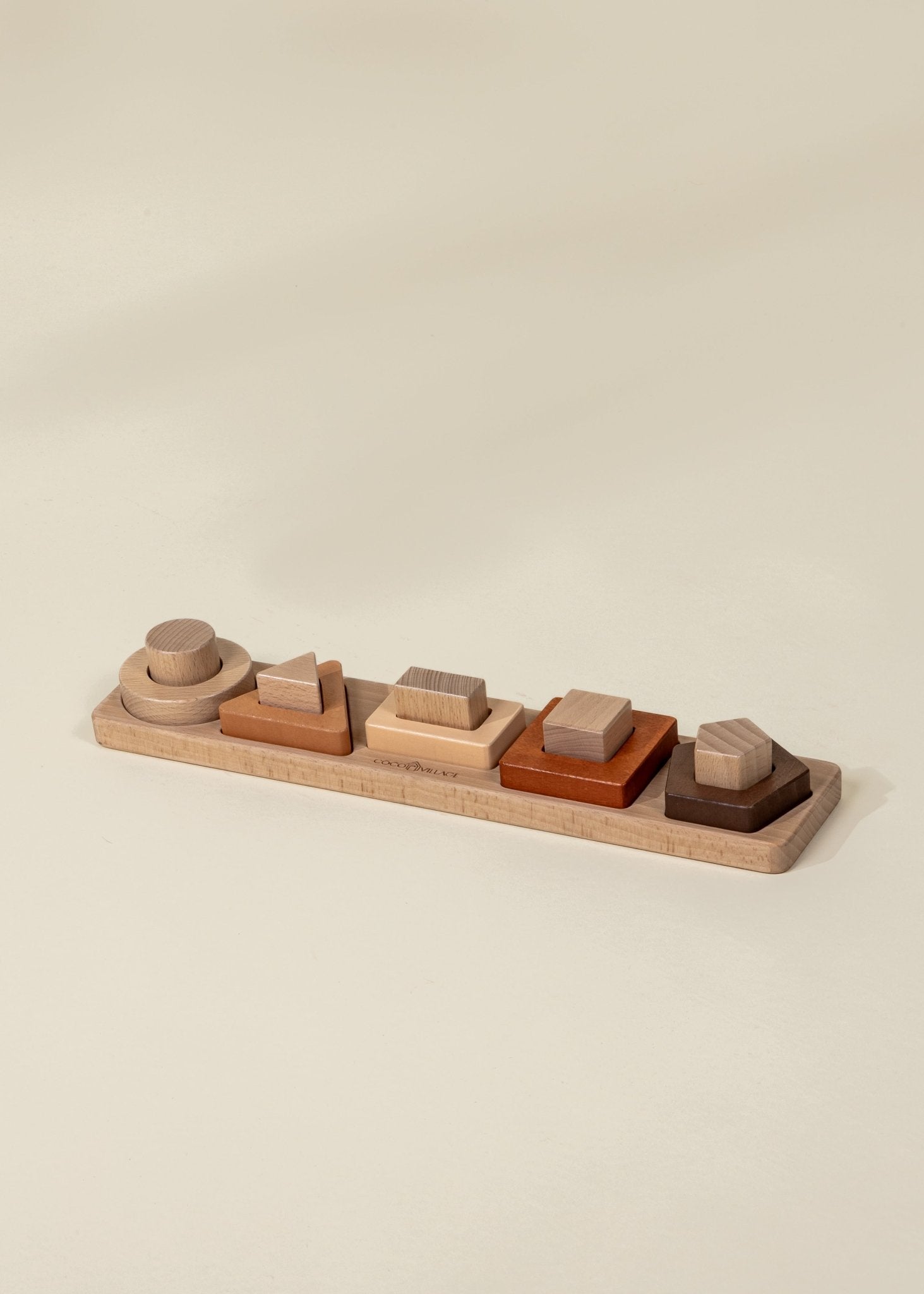 Coco Village Wooden Shapes Learning Set - 5 pcs - Mastermind Toys___246990