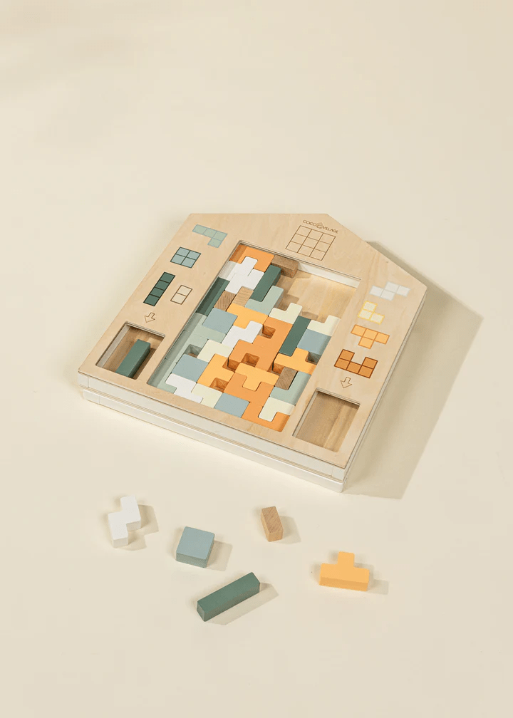 Coco Village Wooden Tetris Puzzle Toy (40 pcs) - Mastermind Toys___243612