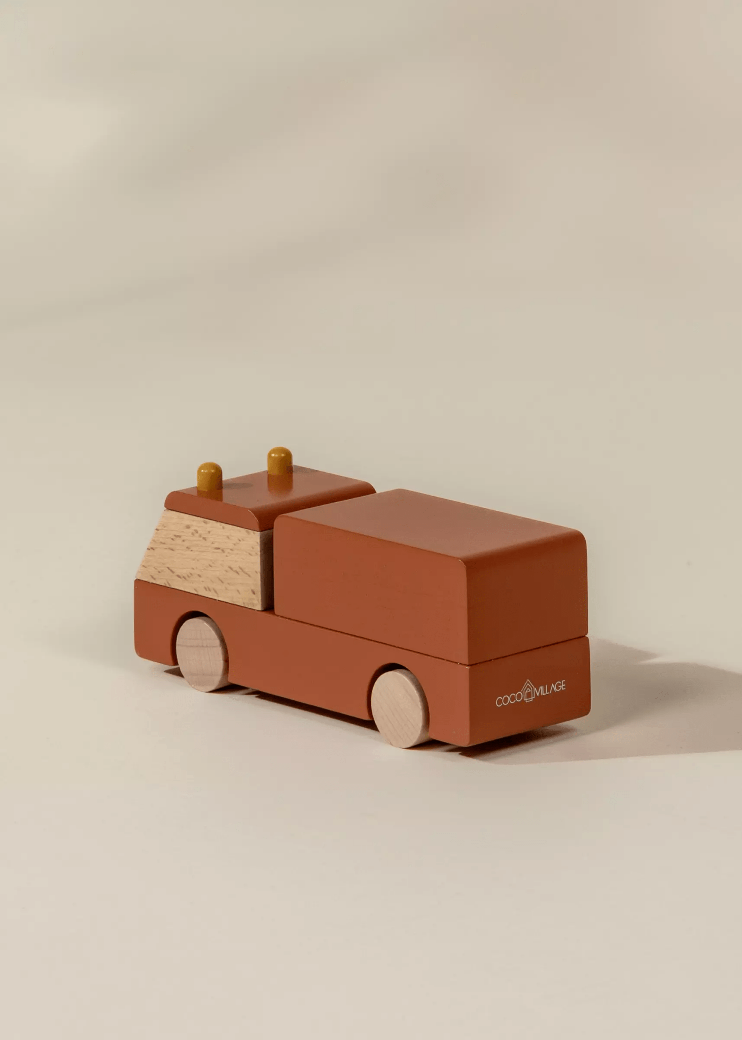 Coco Village Wooden Vehicle - Fire Truck - Mastermind Toys___246993