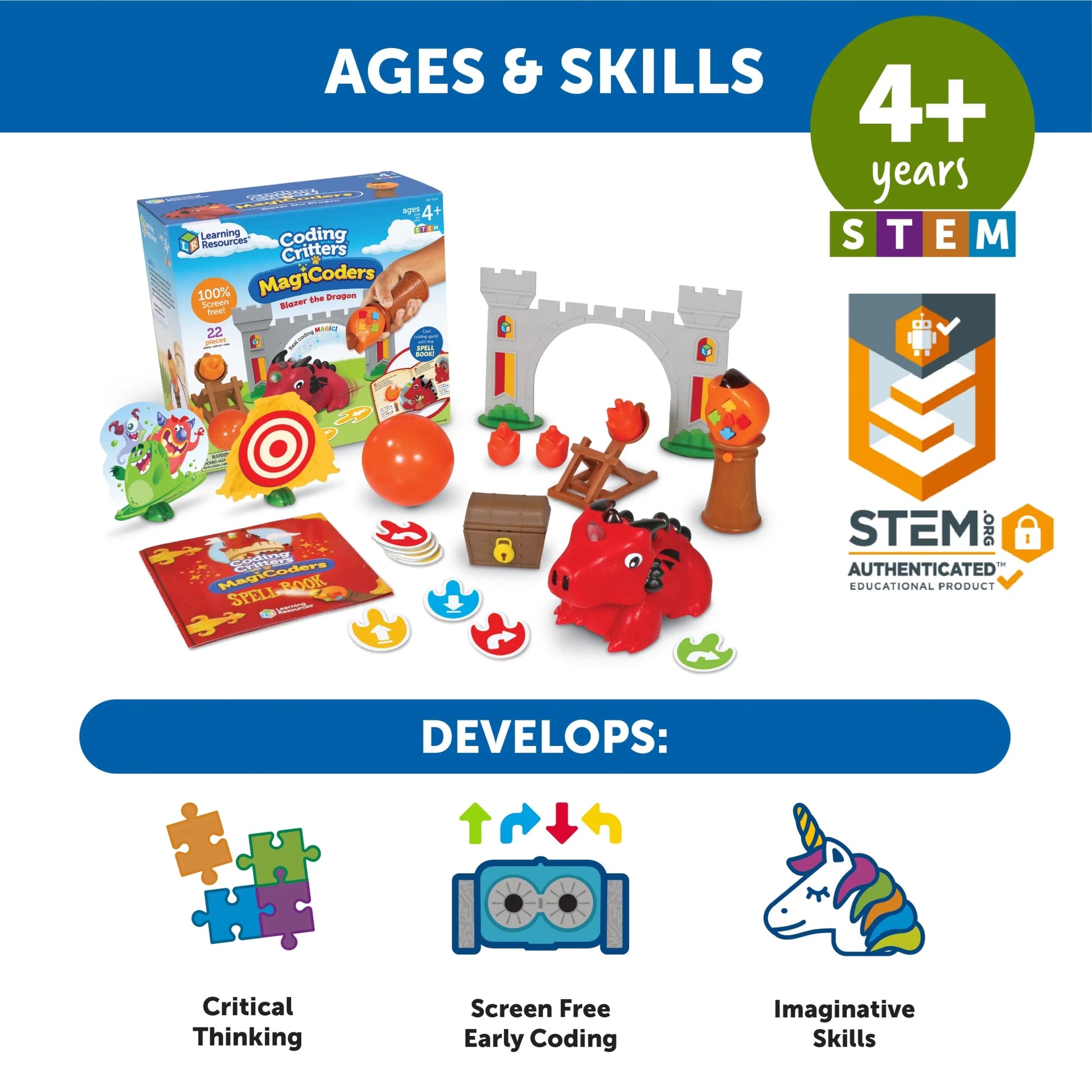 Coding Critters® MagiCoders: Blazer the Dragon - Mastermind Toys___255196