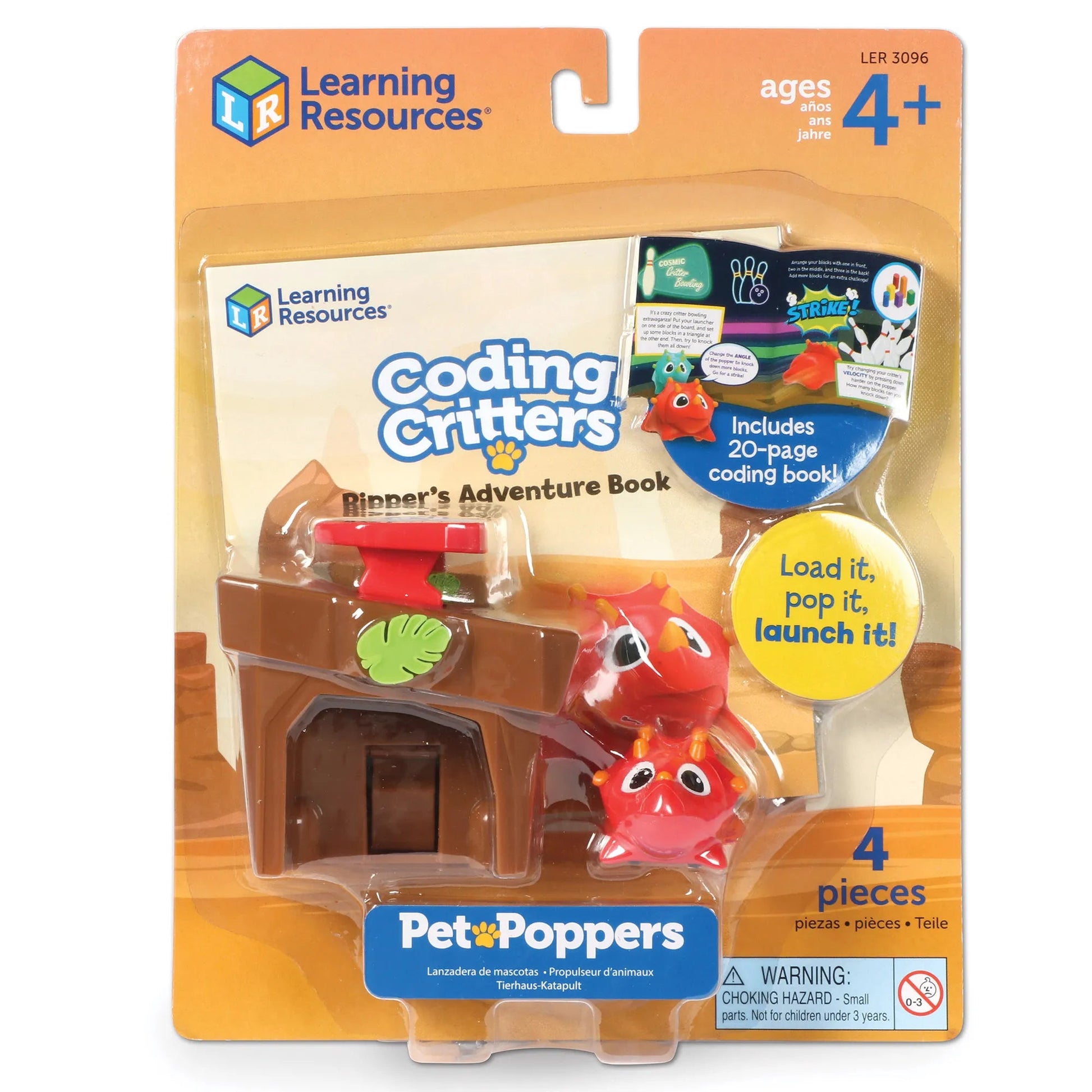 Coding Critters® Pet Poppers: Ripper the Dino - Mastermind Toys___255195