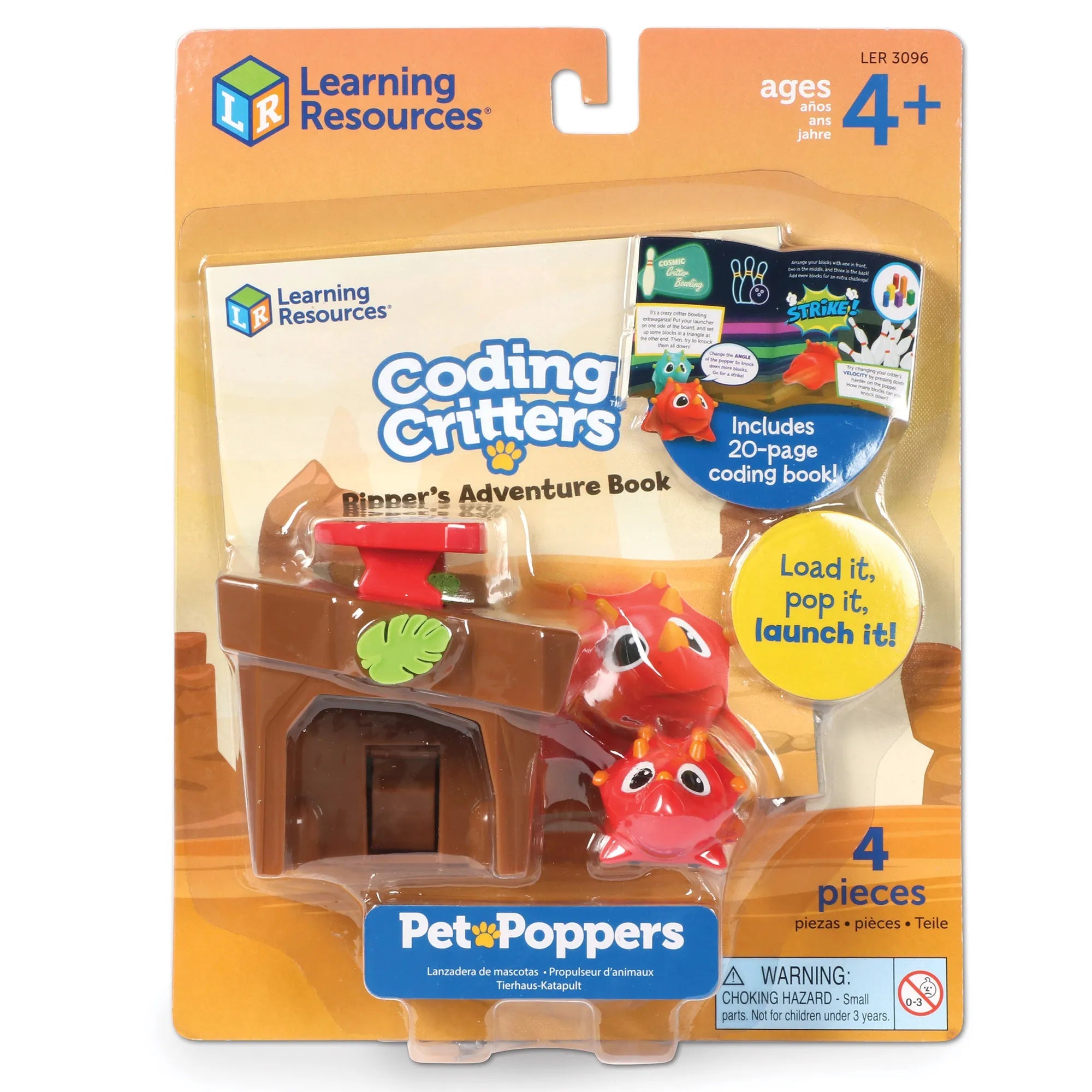 Coding Critters® Pet Poppers: Ripper the Dino - Mastermind Toys___255195