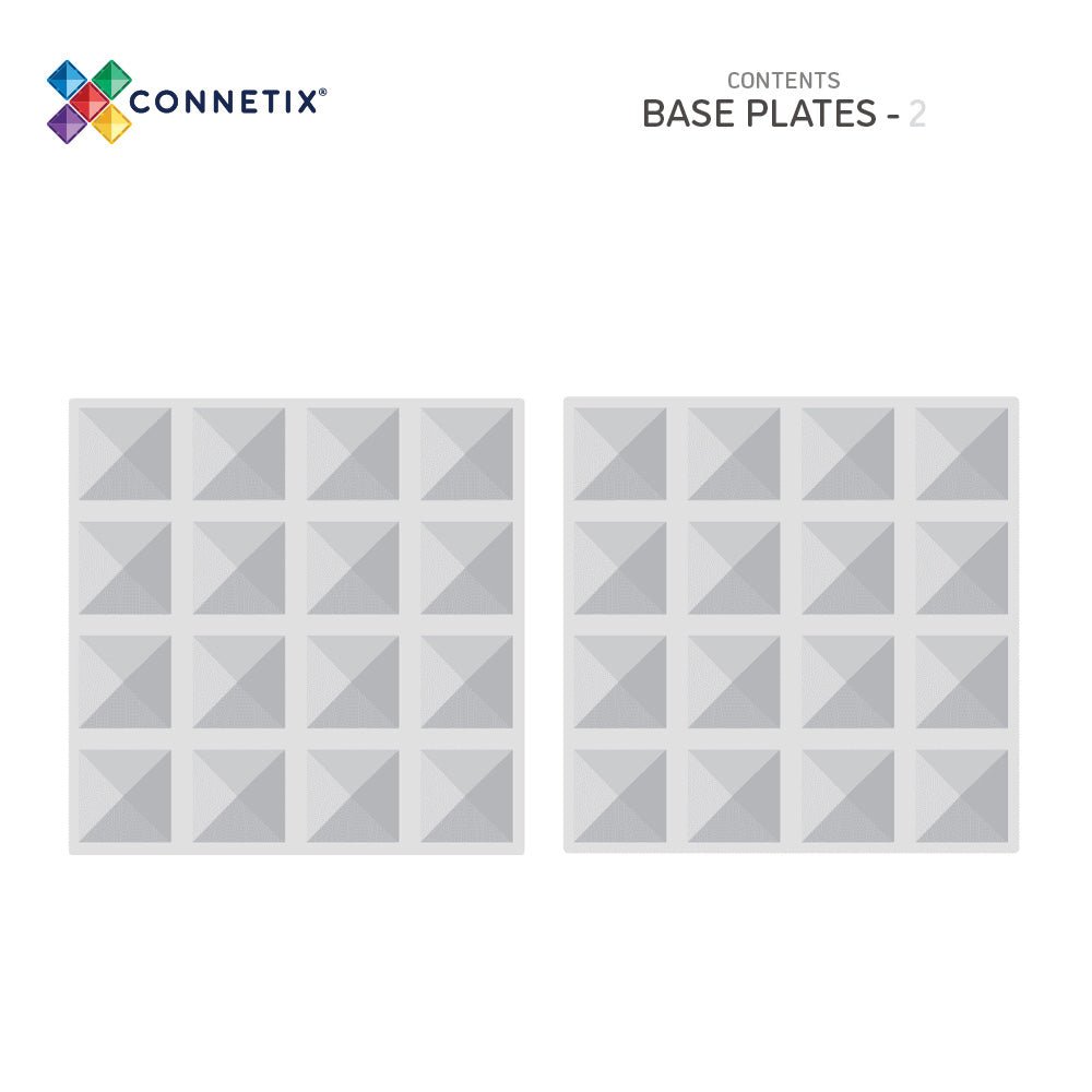 CONNETIX Base Plates - Clear - Mastermind Toys___234787