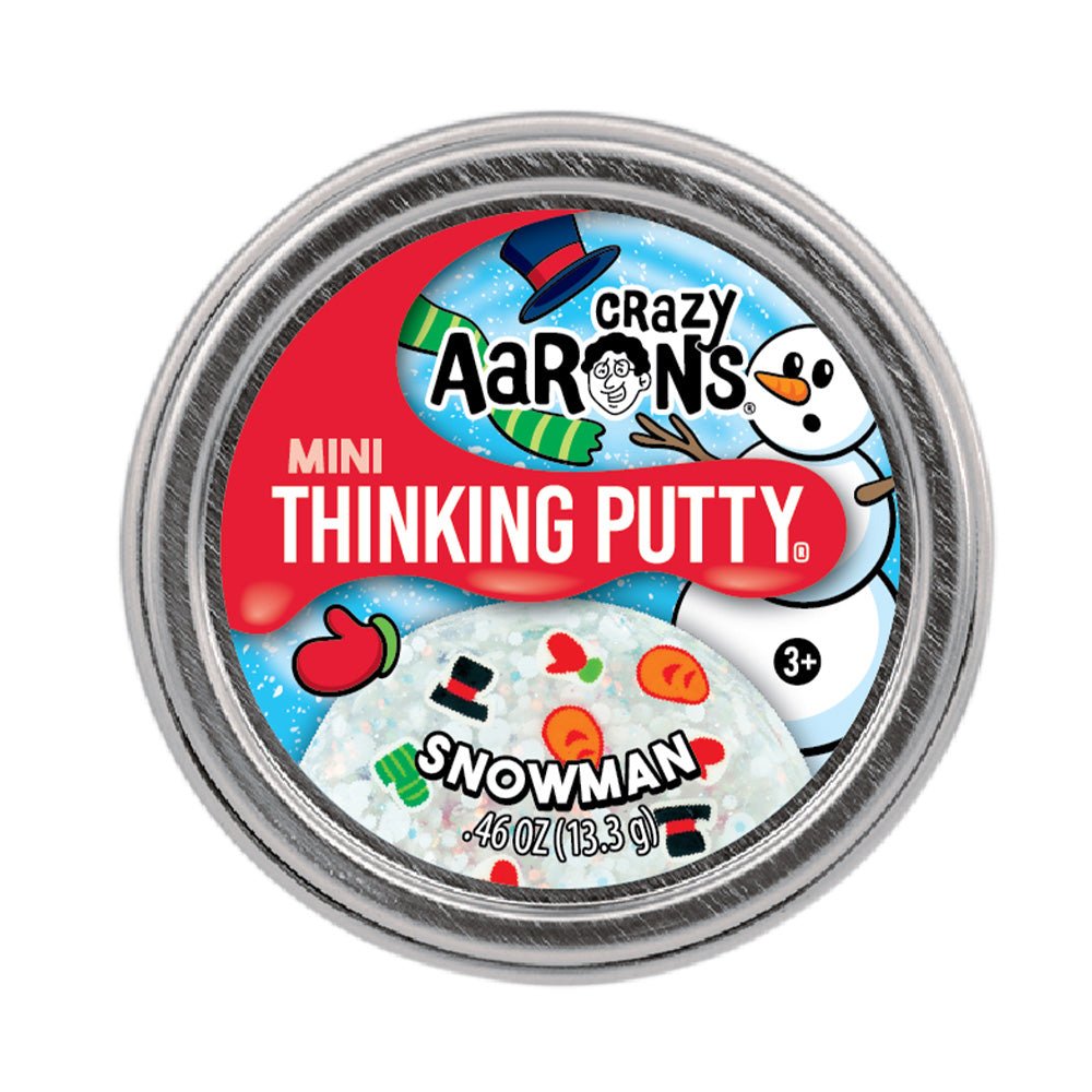 Crazy Aaron’s Mini Thinking Putty - Snowman - Mastermind Toys___237173