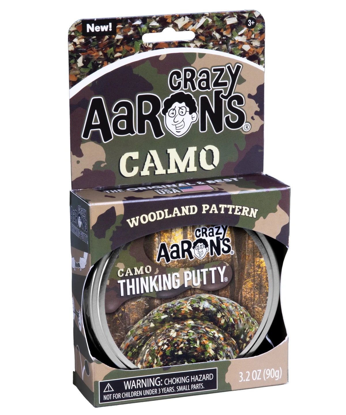 Crazy Aarons Woodland Camo Thinking Putty 4" - Mastermind Toys___256748