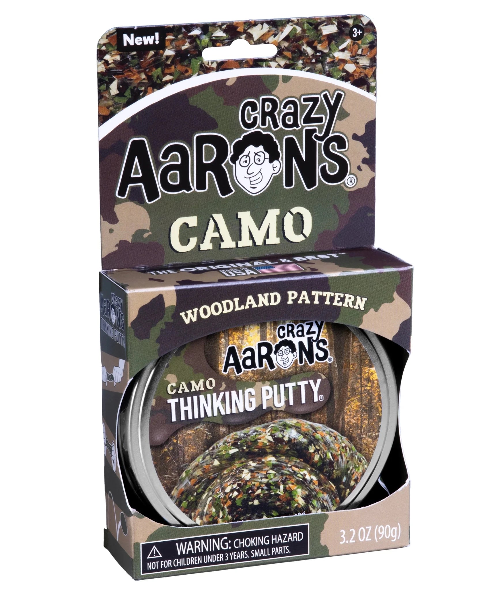 Crazy Aarons Woodland Camo Thinking Putty 4" - Mastermind Toys___256748
