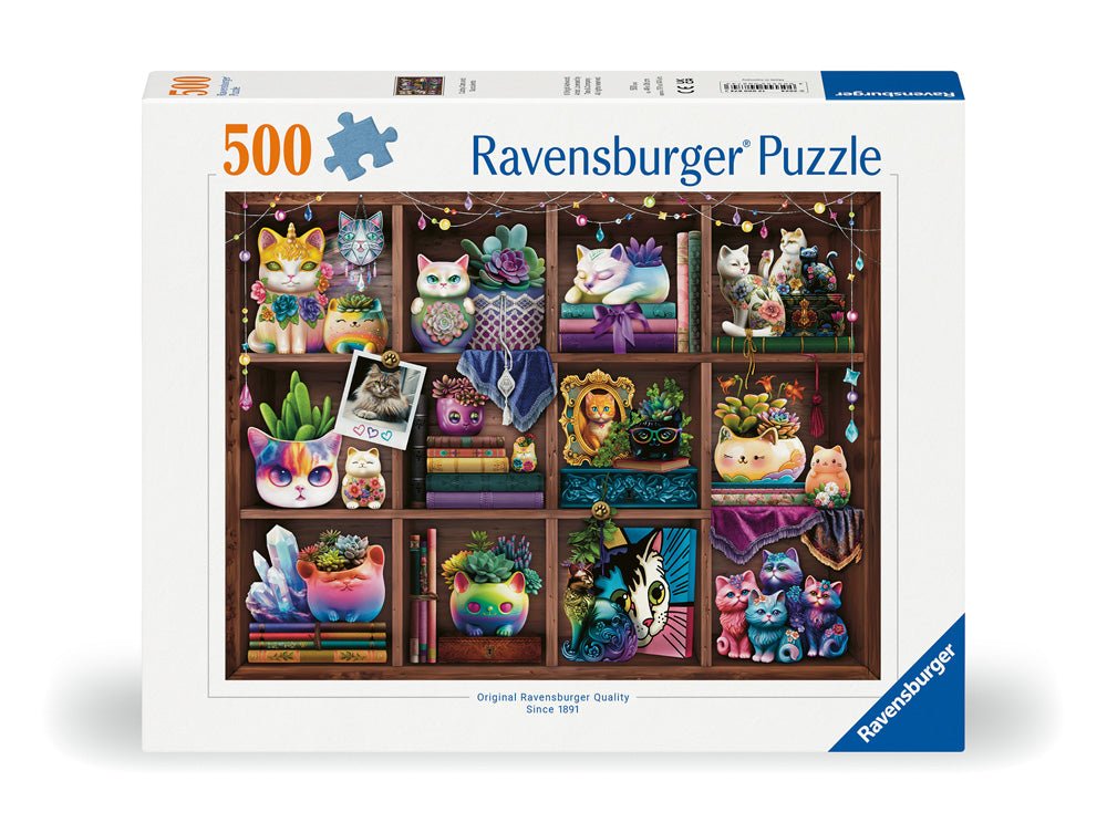 Cubby Cats and Succulents 500pc Puzzle - Mastermind Toys___234497