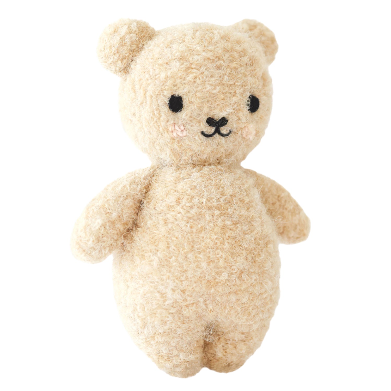 Cuddle + Kind Baby Bouclé Bear (Honey) Hand - Knit Doll - Mastermind Toys___249175
